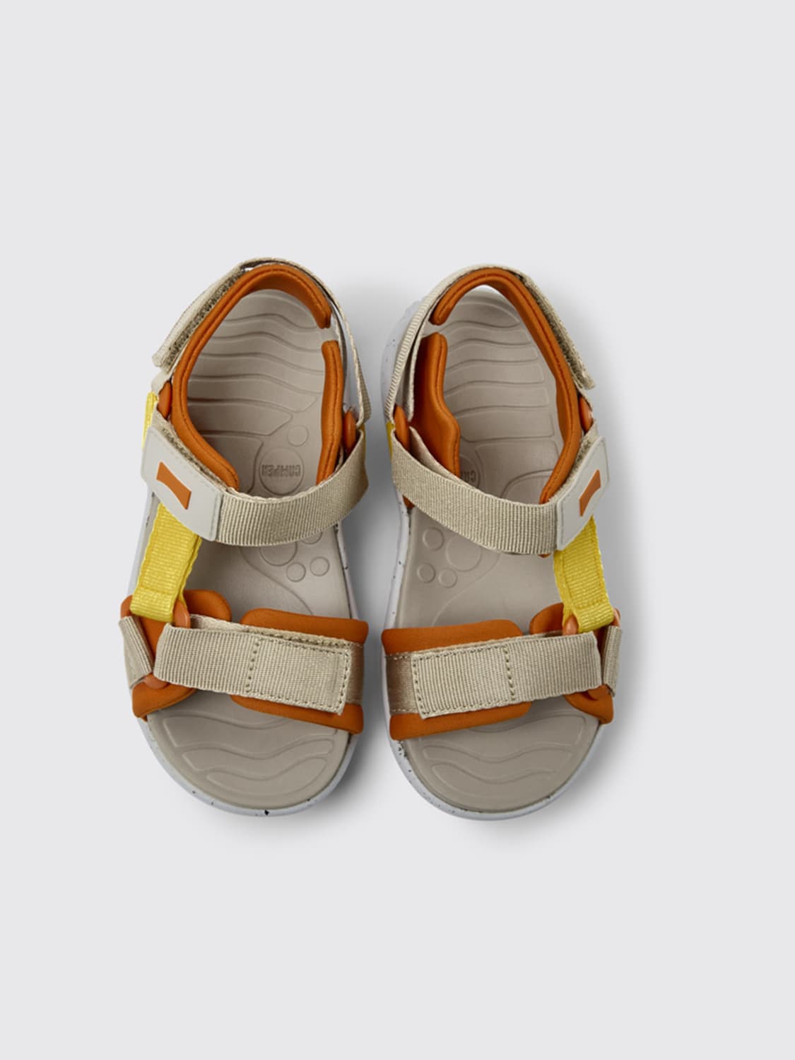 CAMPER SHOES: Wous Camper sandals in recycled PET and coffee yarn, Multicolor - Img 3