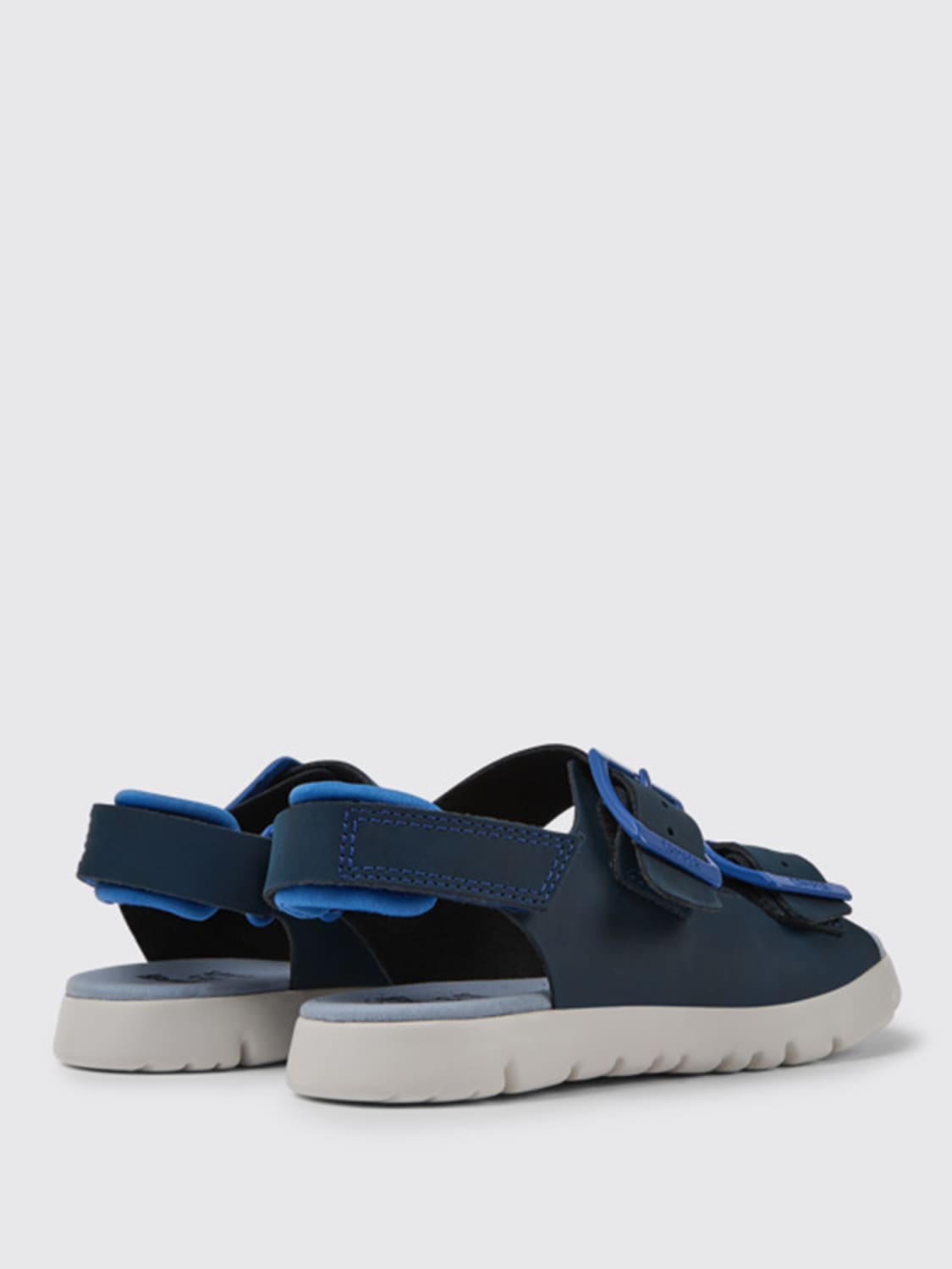 CAMPER SHOES: Oruga camper sandals in leather, Blue - Img 4