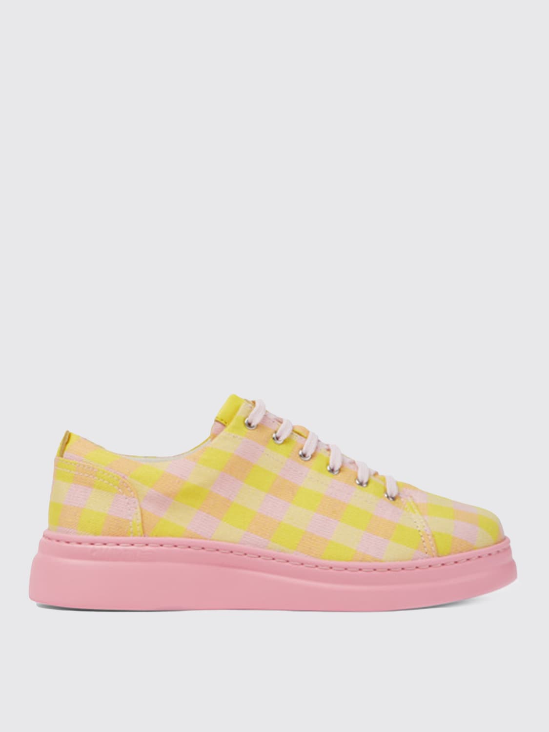 CAMPER SNEAKERS: Runner Up Camper sneakers in fabric and calfskin, Multicolor - Img 1