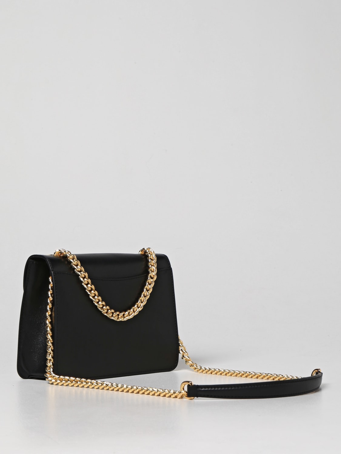 ショルダーバッグ・ポシェット MOSCHINO COUTURE Woman Shoulder bag Leather 100% Authentic Moschino Couture Jeremy Scott Black Biker