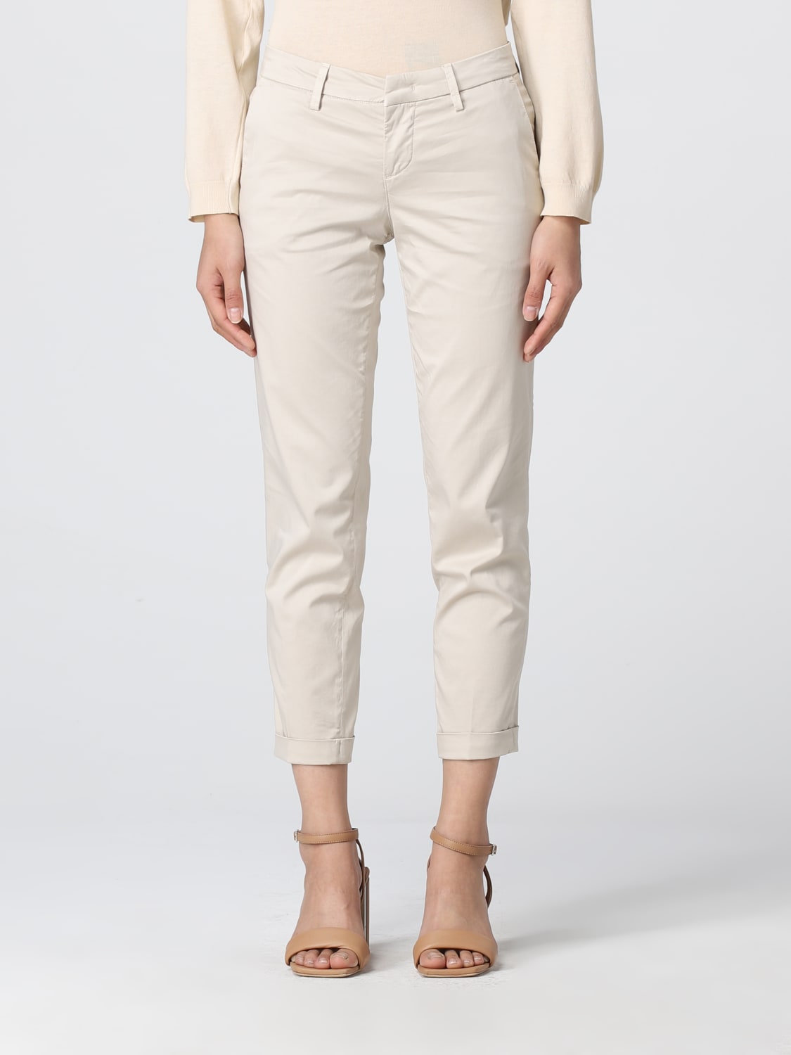 パンツ FAY Women Pants NTW8046530TGUPC008 Beige Fay Chino trousers in cotton - Beige - Women
