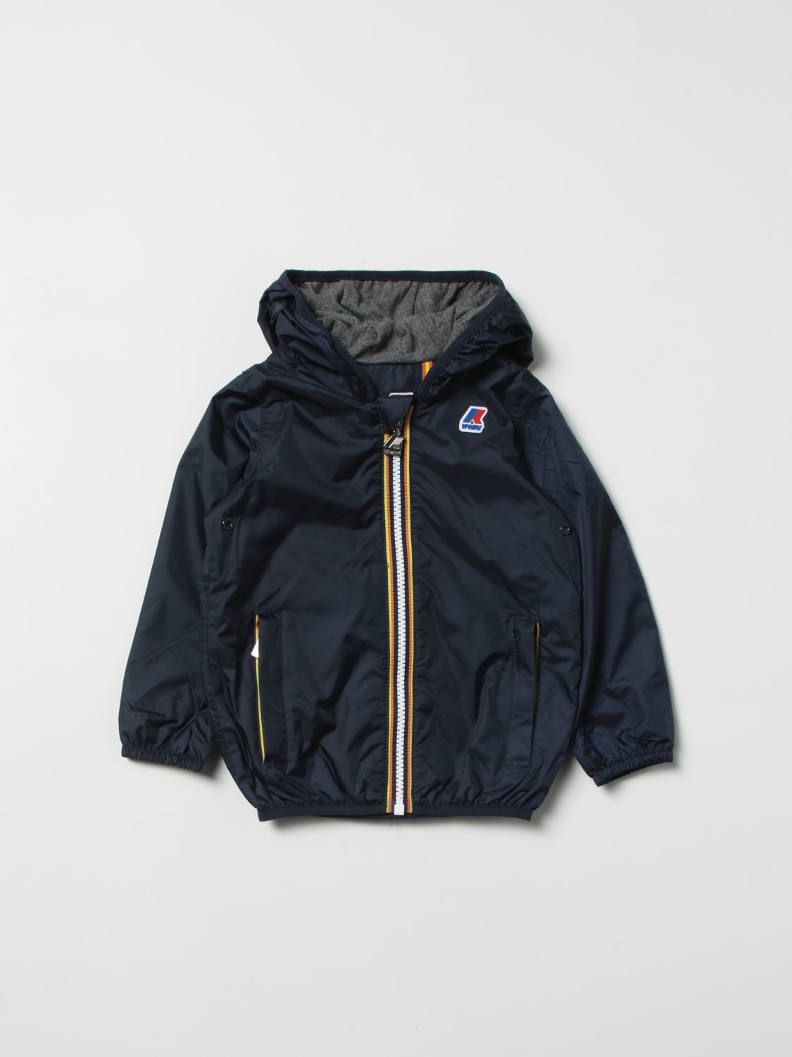 K-WAY GIACCA: Giubbotto K-Way in nylon , Blue - Img 1