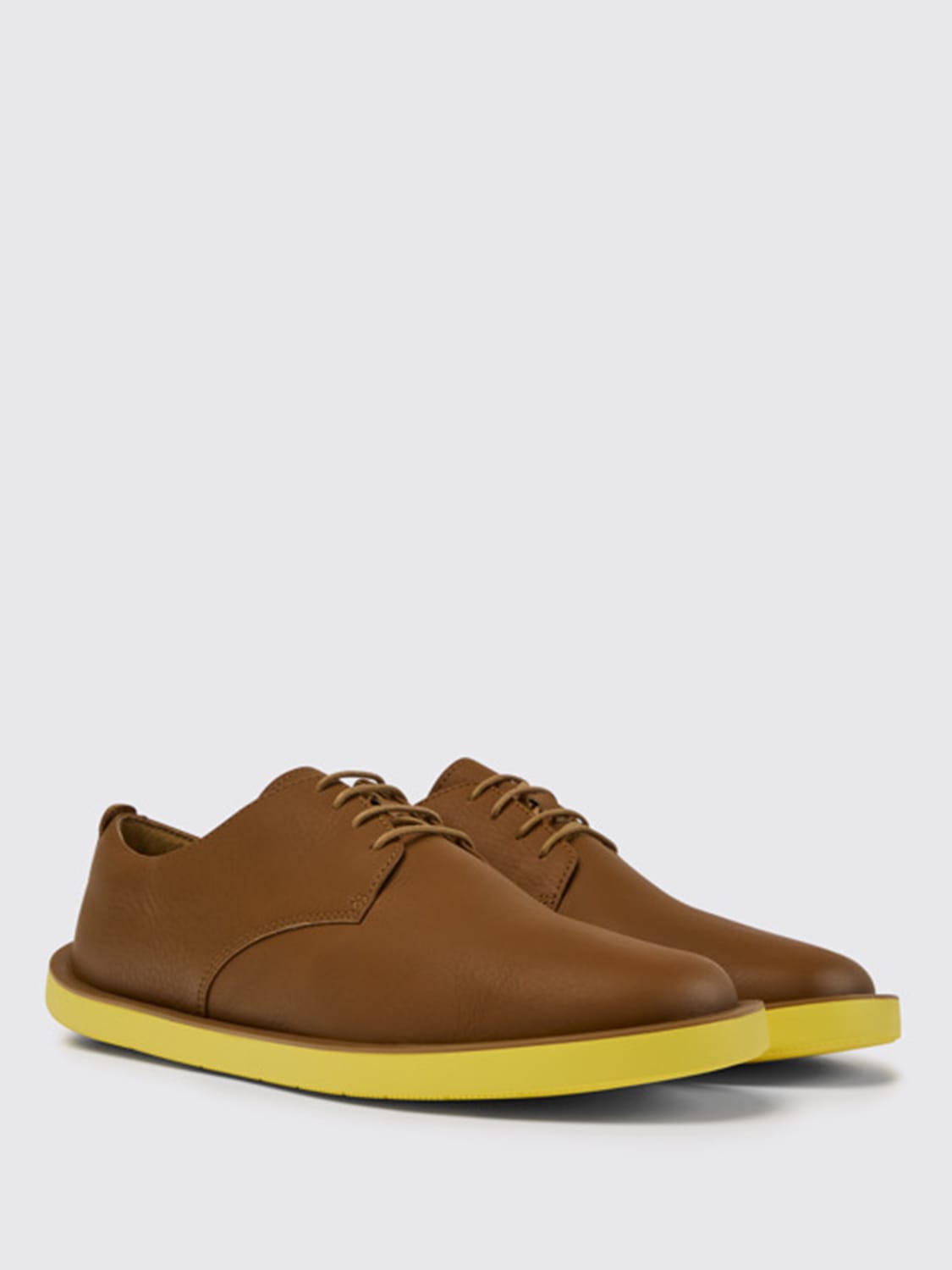 CAMPER BROGUE SHOES: Wagon Camper shoes in calfskin, Brown - Img 2