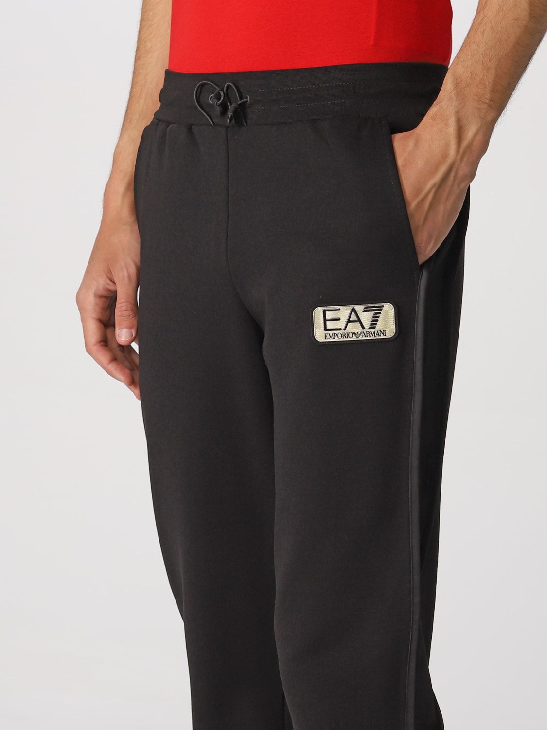 EA7 PANTS: Pants men Ea7, Black - Img 3