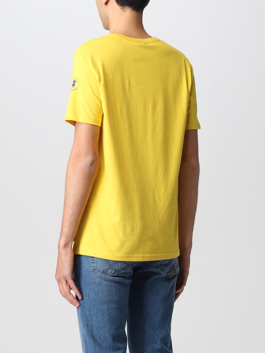 Tシャツ・カットソー SAVE THE DUCK Men T-shirt Yellow DT0697MBESY14 60005 Save The Duck Outlet: T-shirt men - Yellow | Save The Duck t