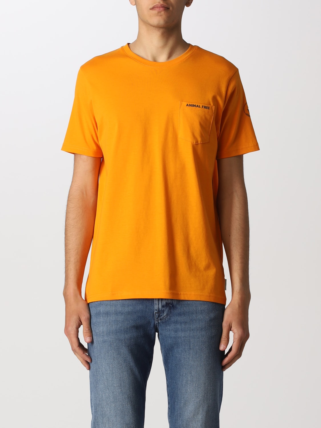 SAVE THE DUCK T-SHIRT: Save The Duck Herren T-Shirt, Orange - Img 1