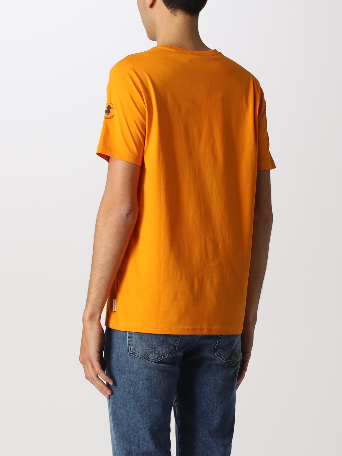 SAVE THE DUCK T-SHIRT: Save The Duck Herren T-Shirt, Orange - Img 2
