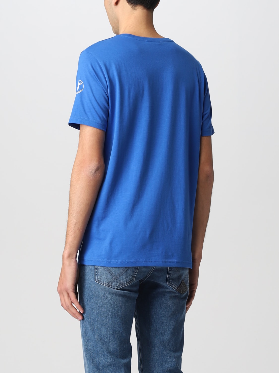 Tシャツ・カットソー SAVE THE DUCK Men T-shirt Blue DT0697MBESY14 90034 Save The Duck Outlet: T-shirt men - Blue | Save The Duck t