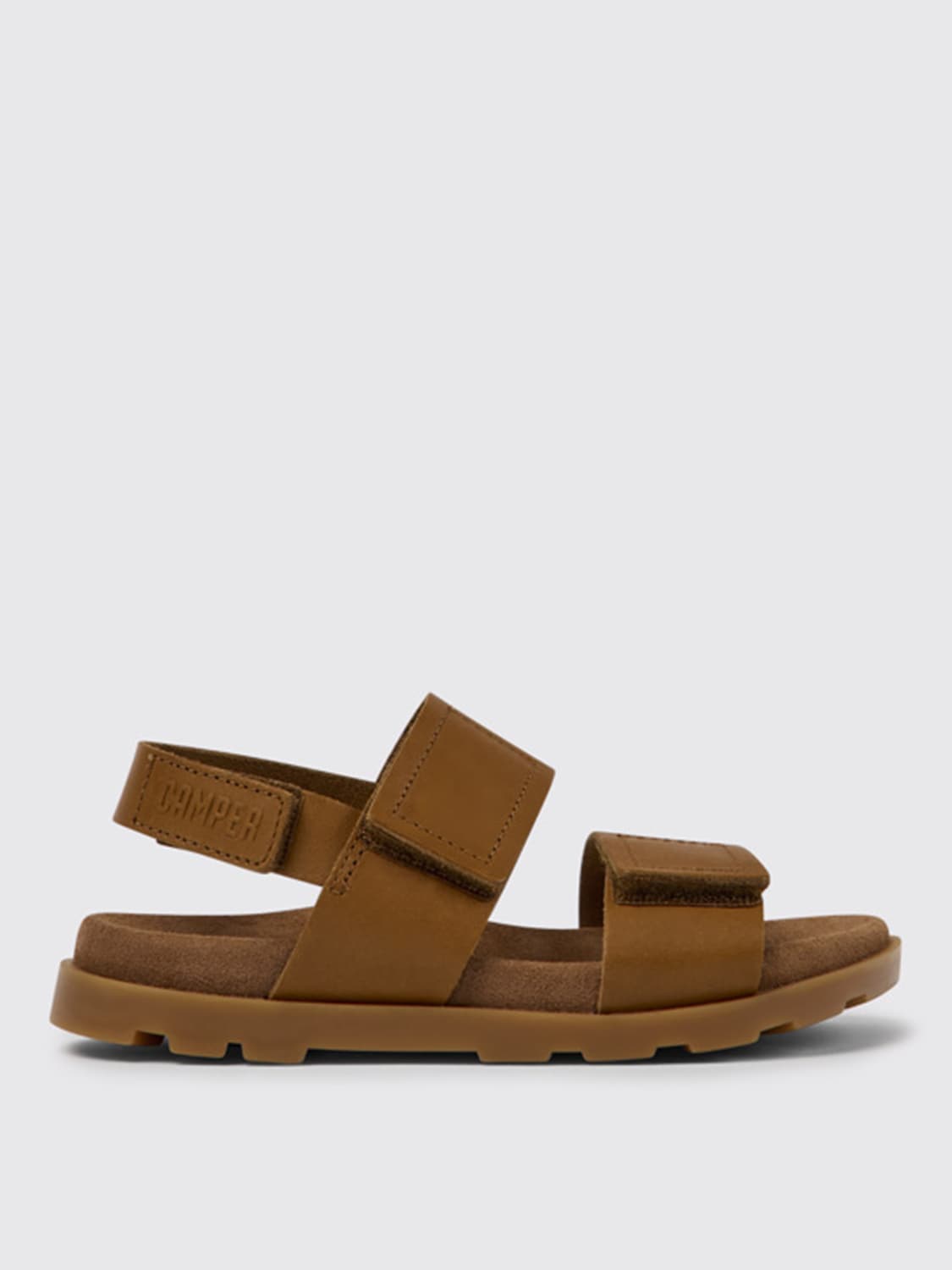 CAMPER SHOES: Brutus Camper sandals in calfskin, Brown - Img 1