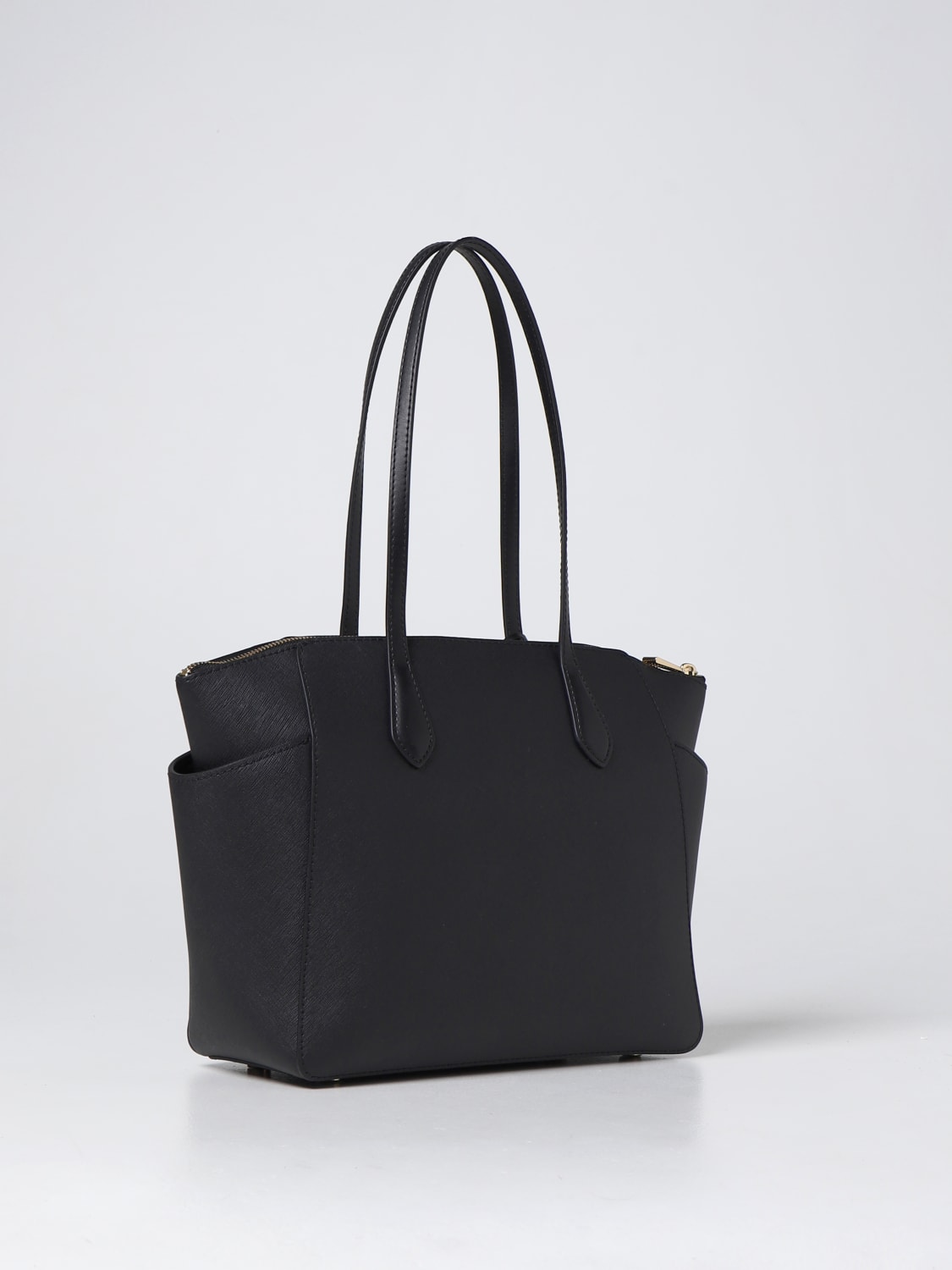 MICHAEL KORS: tote bag in saffiano leather - Black | Michael