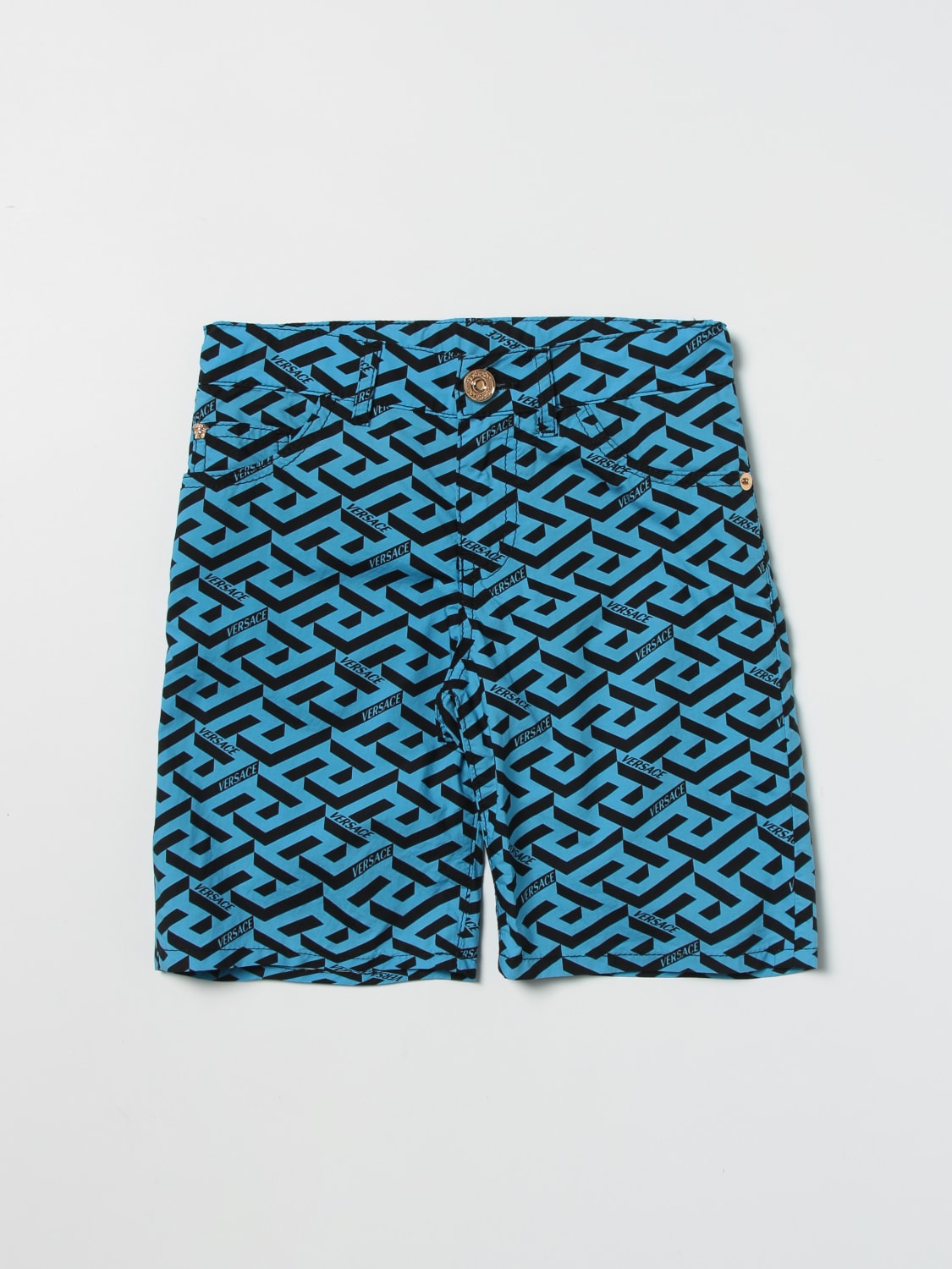 VERSACE SHORTS: Shorts kids Versace Young, Sky - Img 1