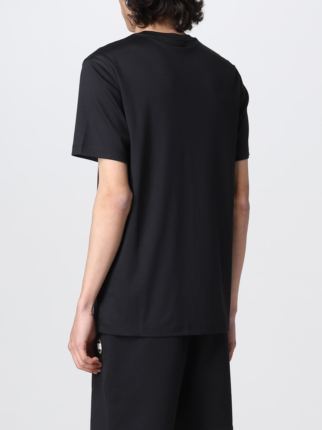 Tシャツ・カットソー Michael Kors Men T-shirt Black CB95FJ2C93 001 Cotton Crewneck T-Shirt | Michael Kors [US]