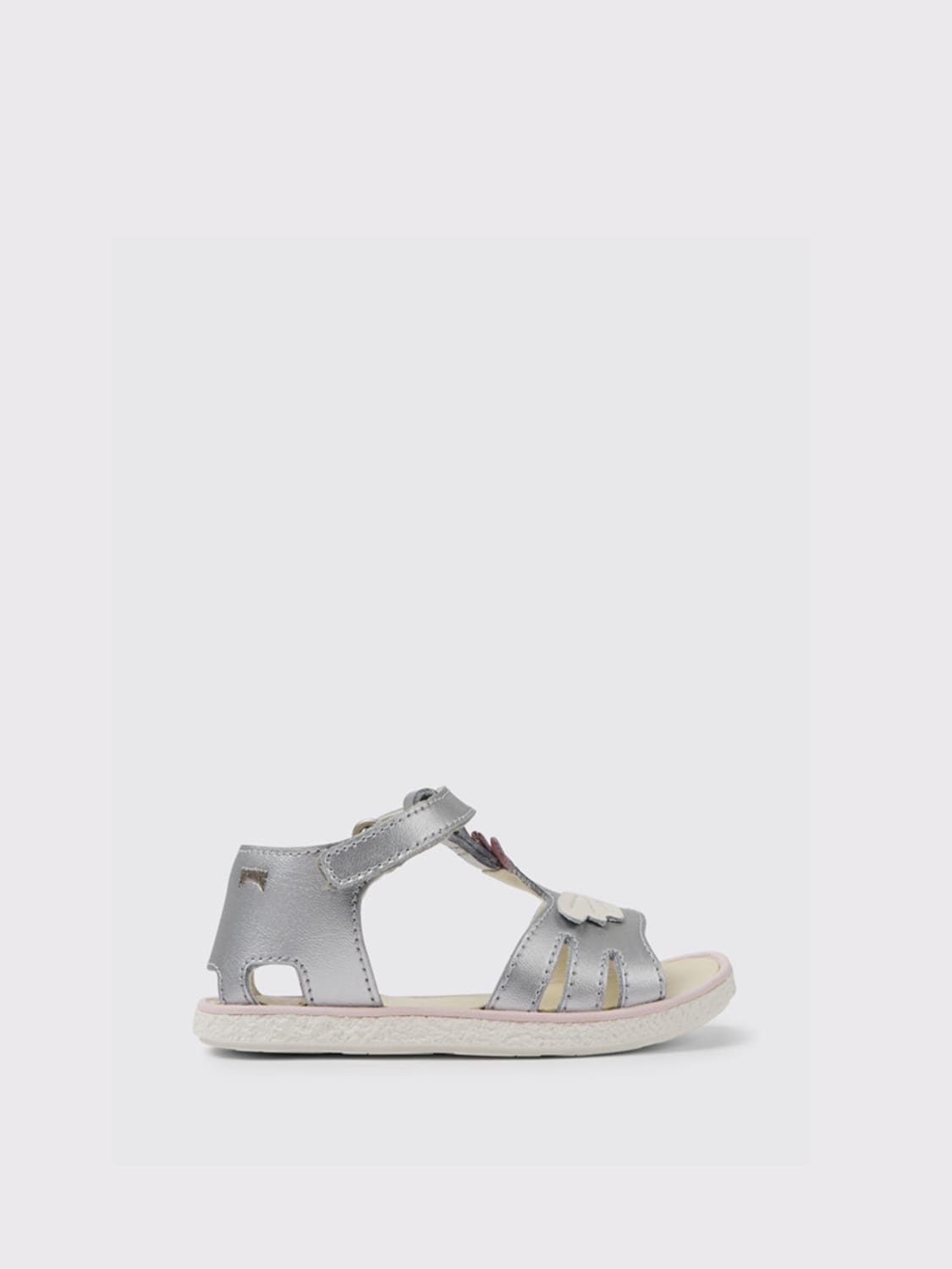 CAMPER SHOES: Miko Camper sandals in calfskin, Grey - Img 1