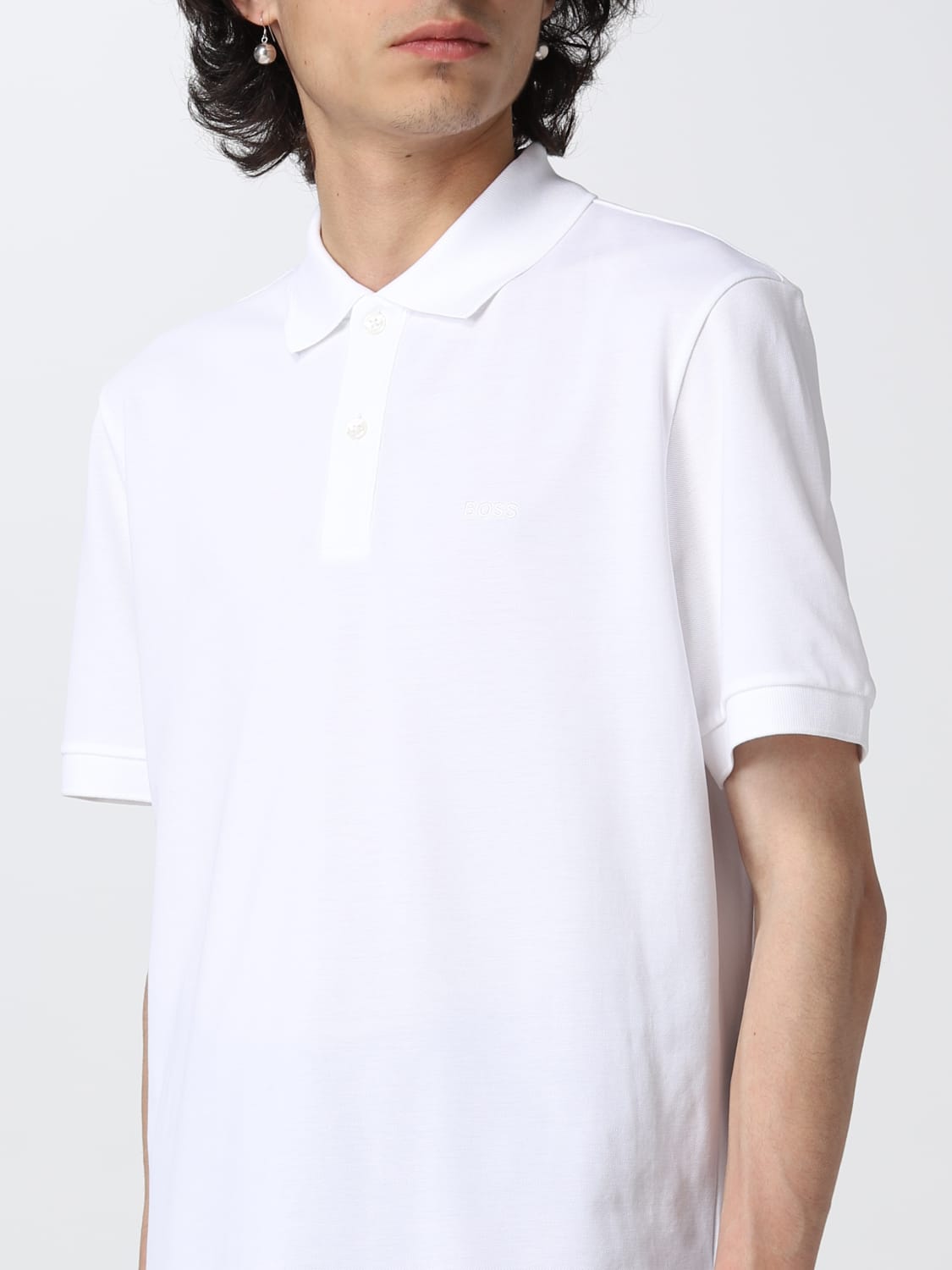 Bossアウトレット：ポロシャツ メンズ - ホワイト | GIGLIO.COM