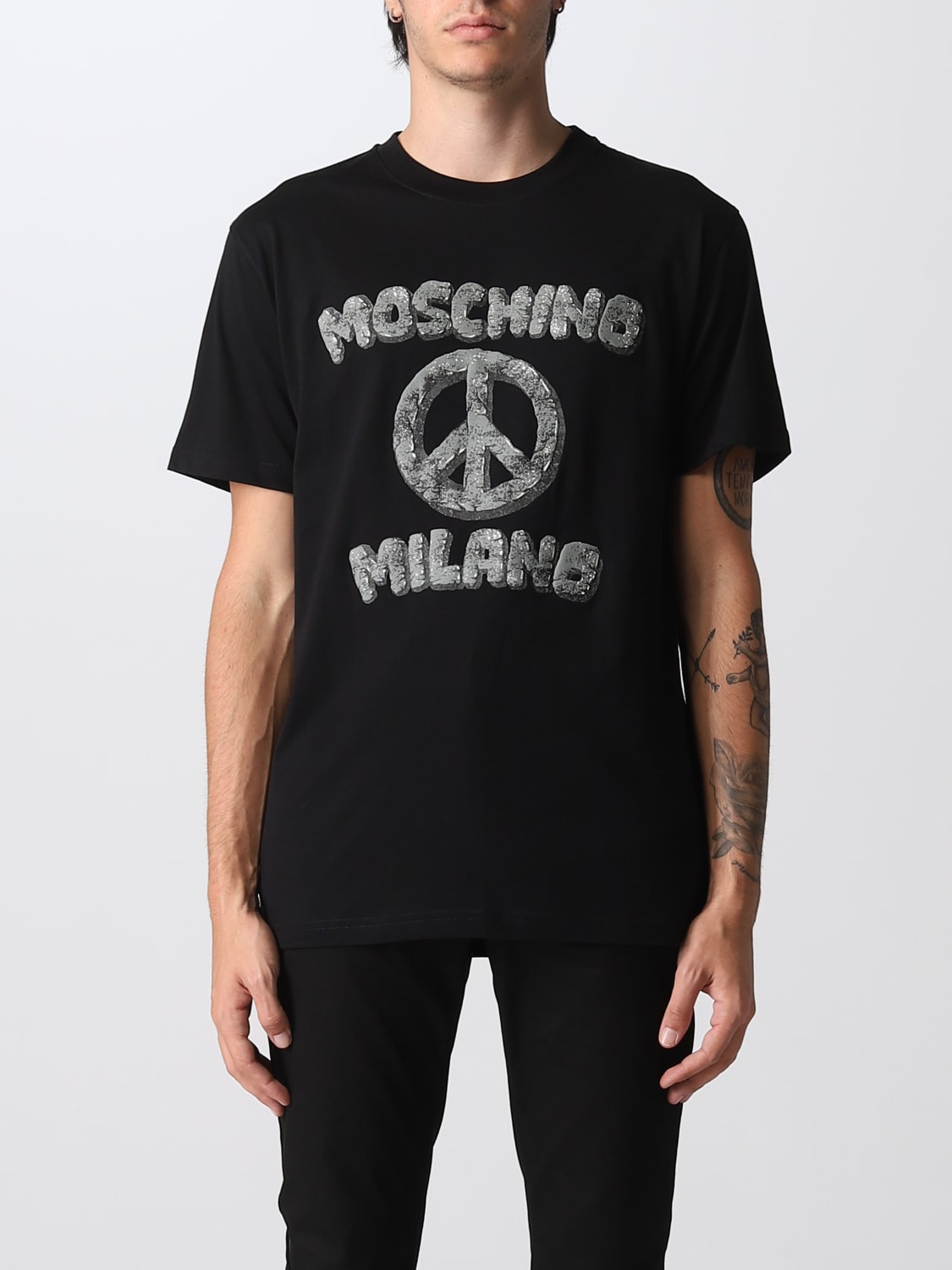 Giglio T-shirt Moschino Couture con stampa Milano