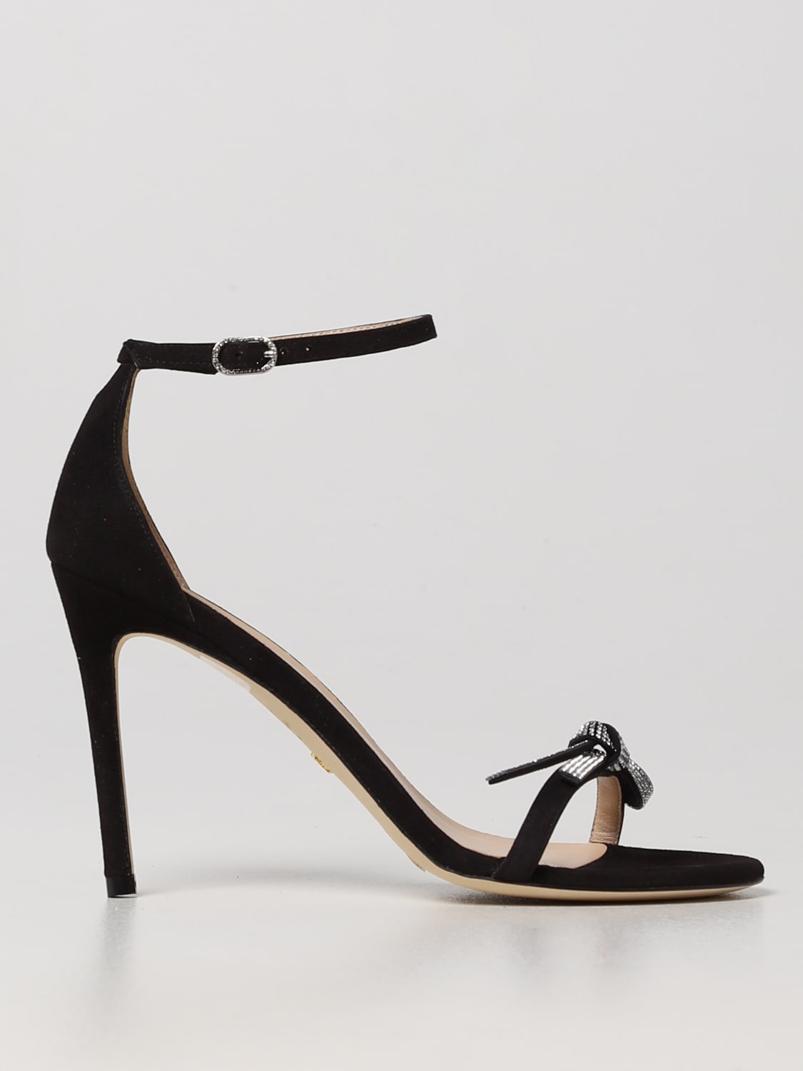 STUART WEITZMAN SANDALEN MIT ABSATZ: Stuart Weitzman Damen Sandalen mit Absatz, Schwarz - Img 1