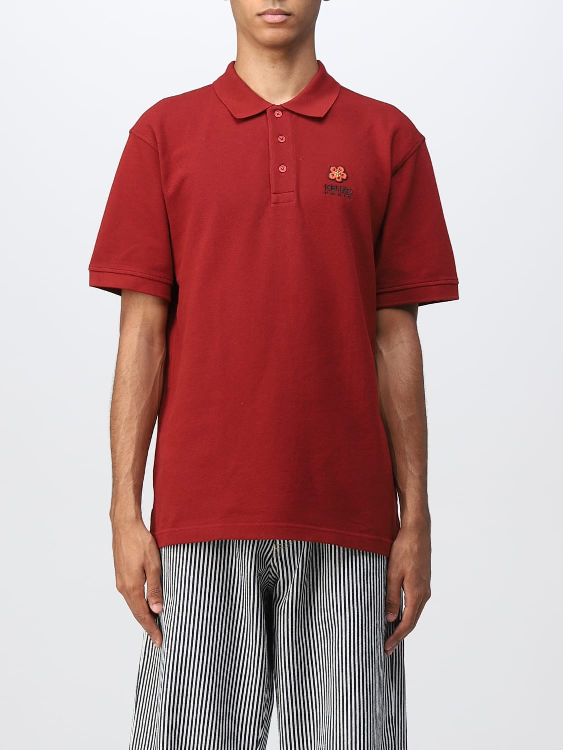 KENZO POLO SHIRT: Sweater men Kenzo, Burgundy - Img 1