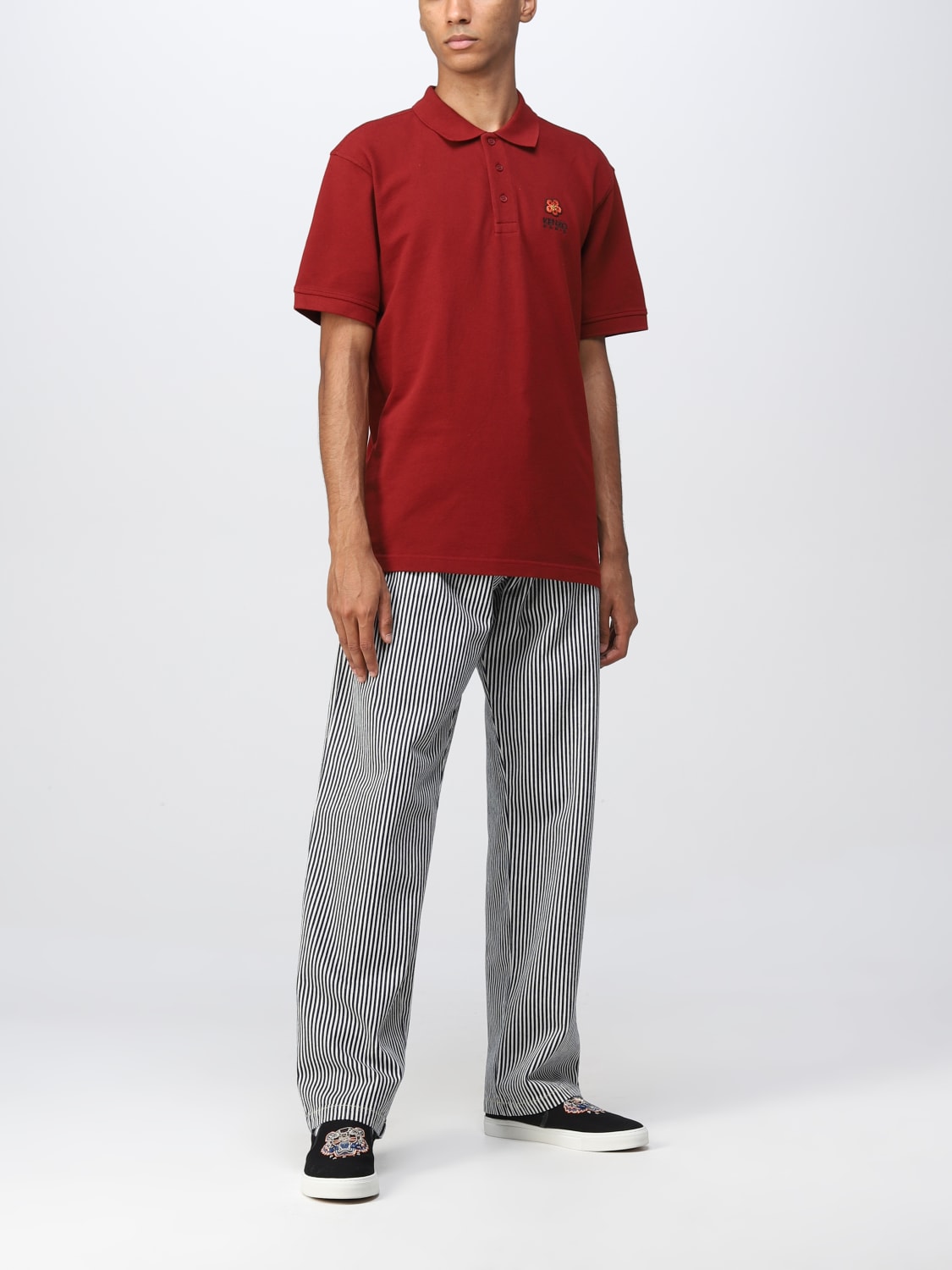 KENZO POLO SHIRT: Sweater men Kenzo, Burgundy - Img 2