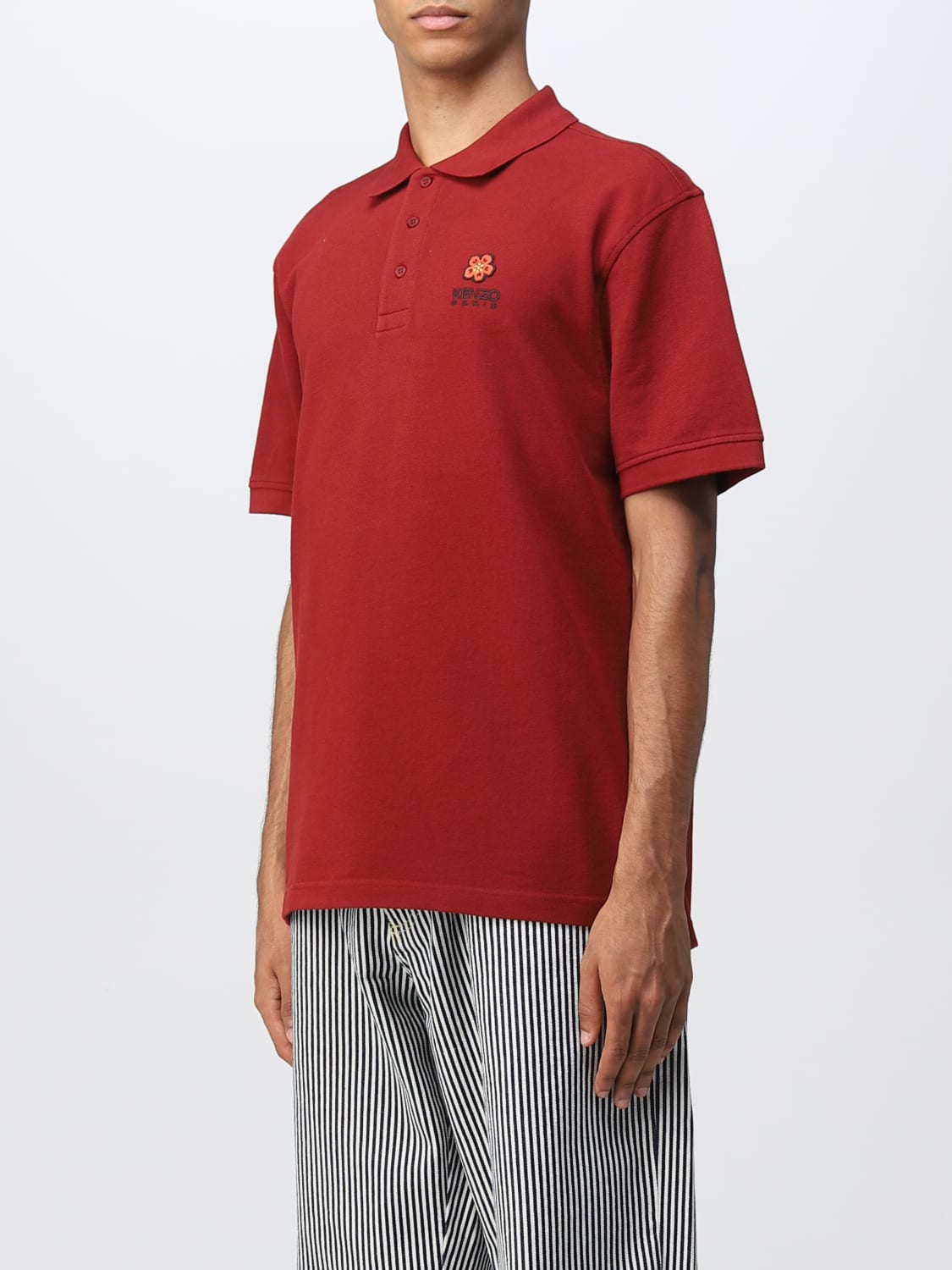 KENZO POLO SHIRT: Sweater men Kenzo, Burgundy - Img 4