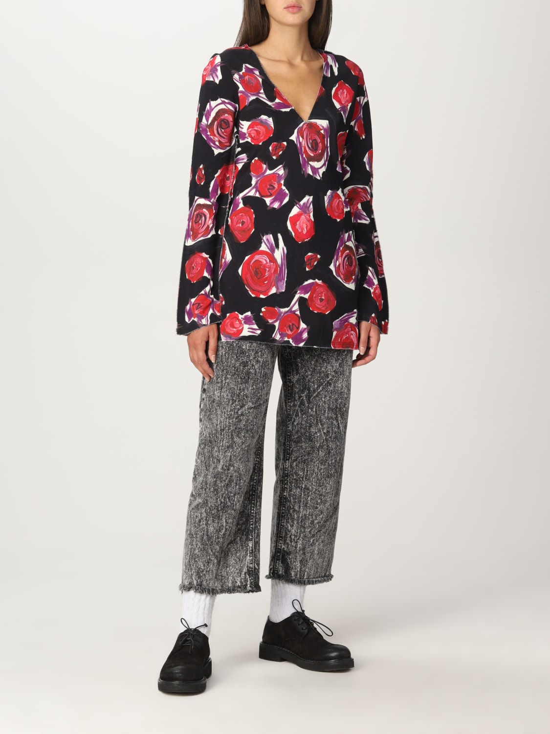 MARNI TOP: Chemise femme Marni, Noir - Img 2