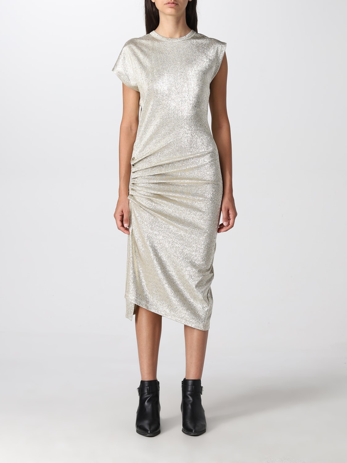 RABANNE KLEID: Paco Rabanne Damen Kleid, Gold - Img 1