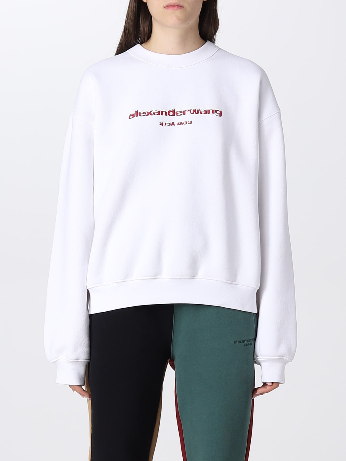 ALEXANDER WANG: Sweatshirt women - White | Alexander Wang sweatshirt ...