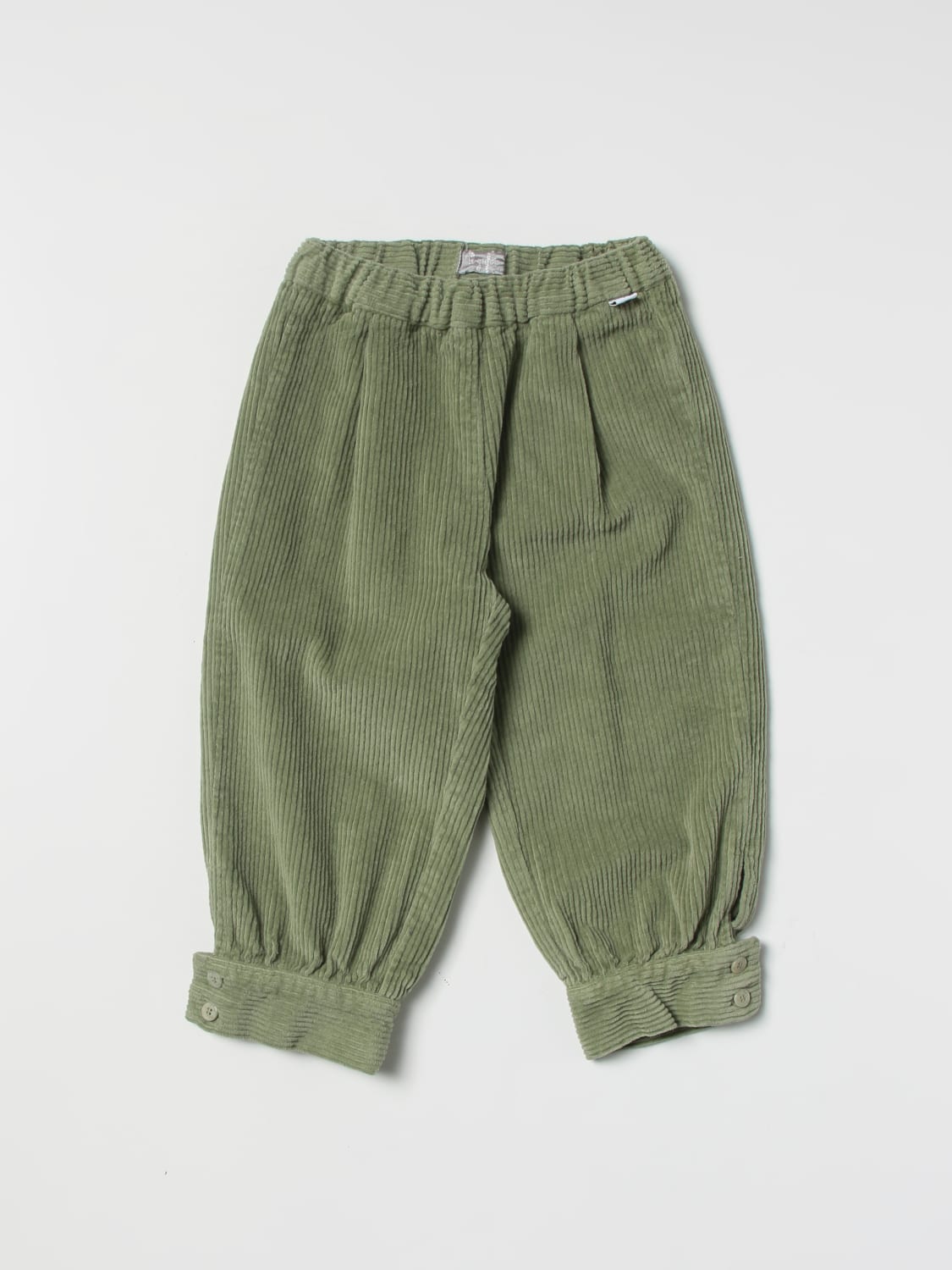 IL GUFO PANTALONE: Pantalone Il Gufo in tessuto stretch, Verde - Img 1