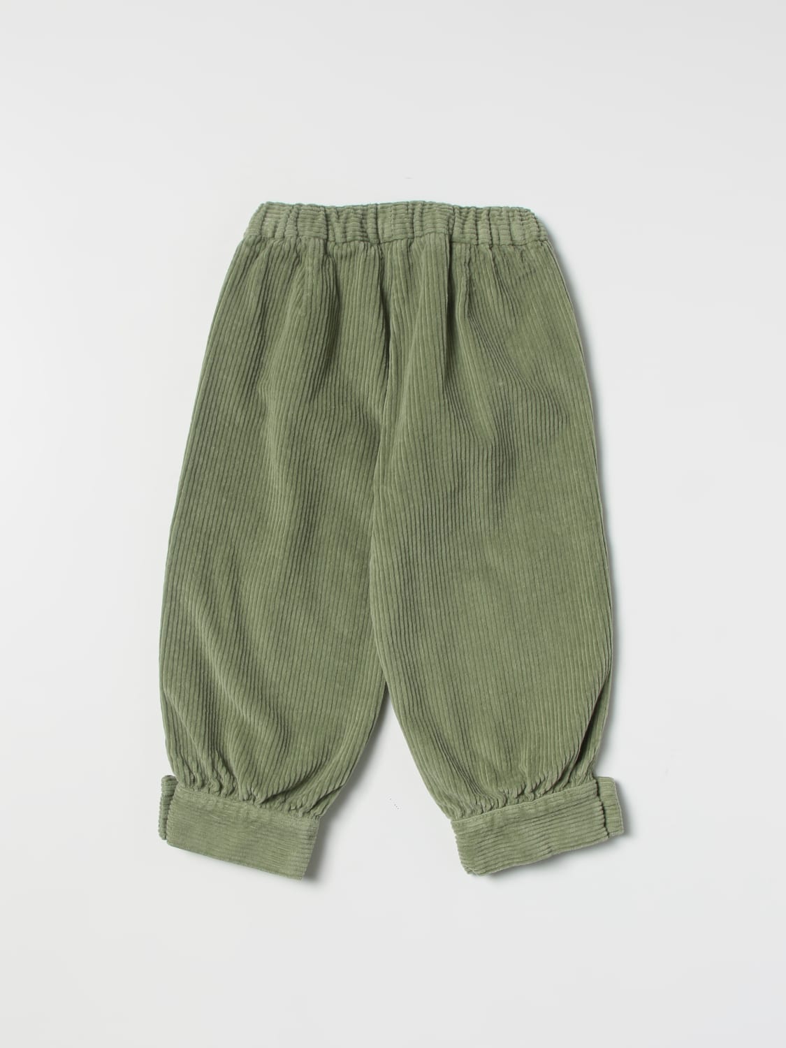 IL GUFO PANTALONE: Pantalone Il Gufo in tessuto stretch, Verde - Img 2