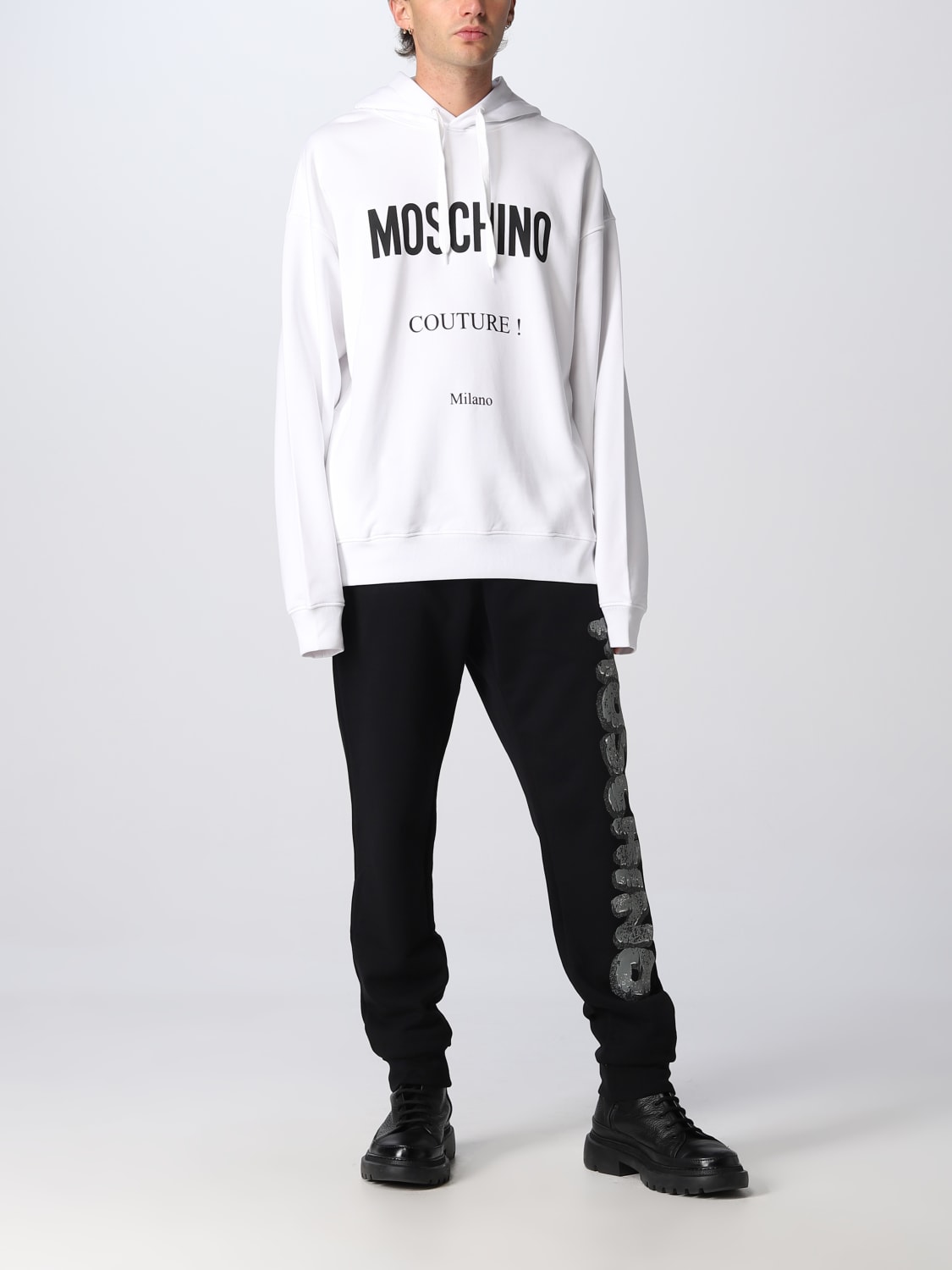 MOSCHINO COUTURE SWEATSHIRT: Sweatshirt men Moschino Couture, White - Img 2