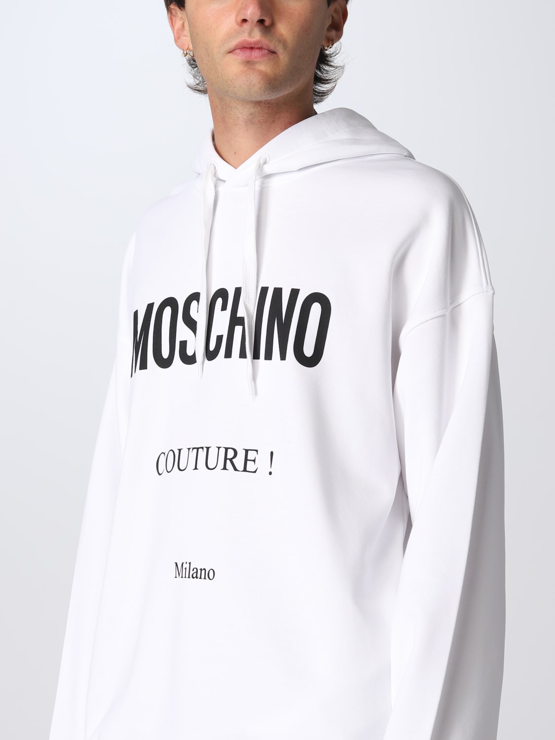 MOSCHINO COUTURE SWEATSHIRT: Sweatshirt men Moschino Couture, White - Img 4