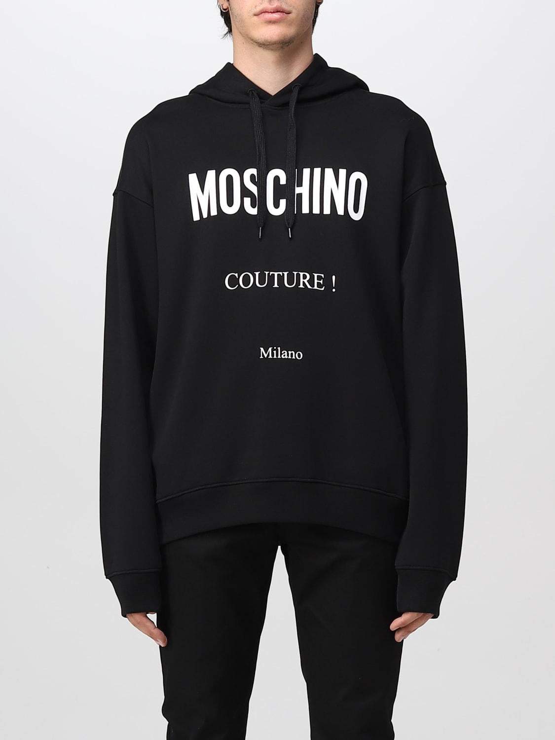 Moschino Couture Outlet Sweatshirt men Black Moschino Couture sweatshirt 17065228 online at GIGLIO.COM