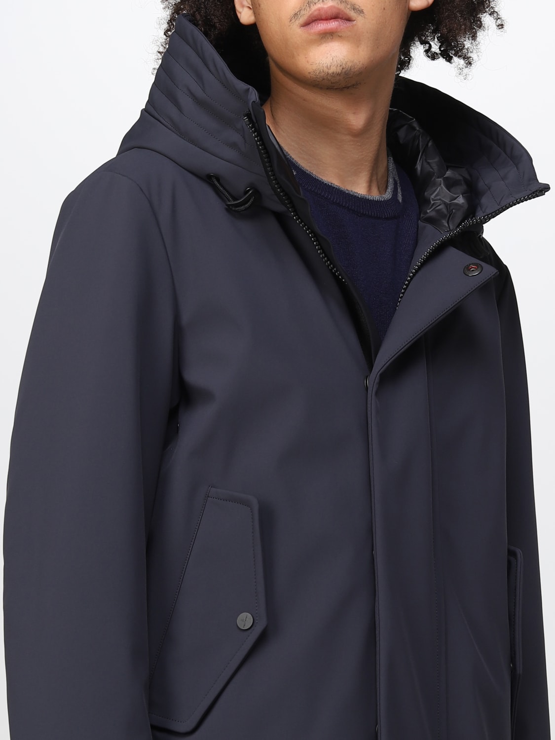 PEUTEREY COAT: Jacket men Peuterey, Blue - Img 4