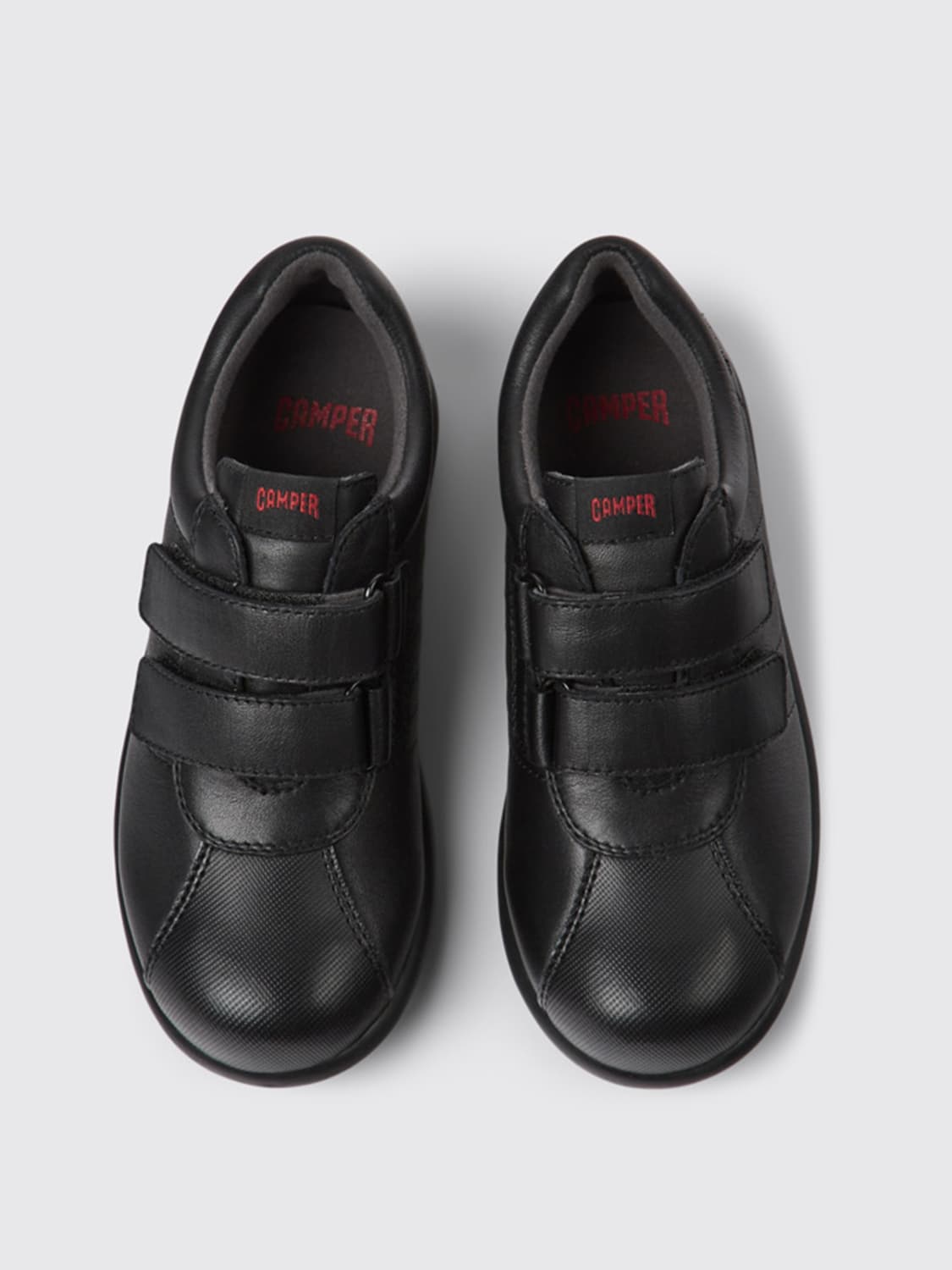 CAMPER 运动鞋: Camper Pelotas 皮革运动鞋, 黑色 - Img 3