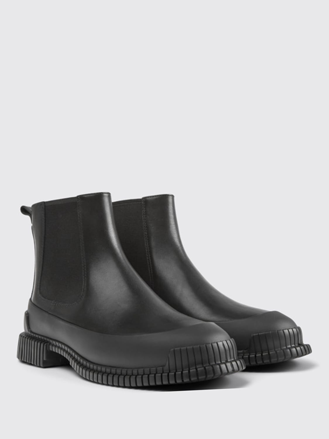 CAMPER STIEFEL: Camper Damen Flache Stiefeletten, Schwarz - Img 2