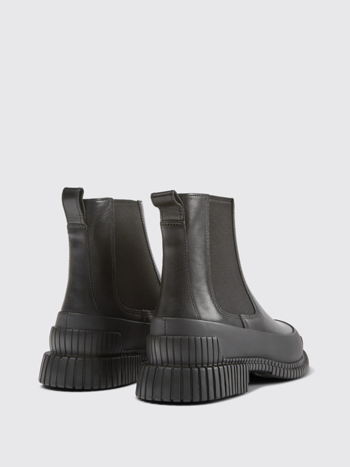 CAMPER STIEFEL: Camper Damen Flache Stiefeletten, Schwarz - Img 4