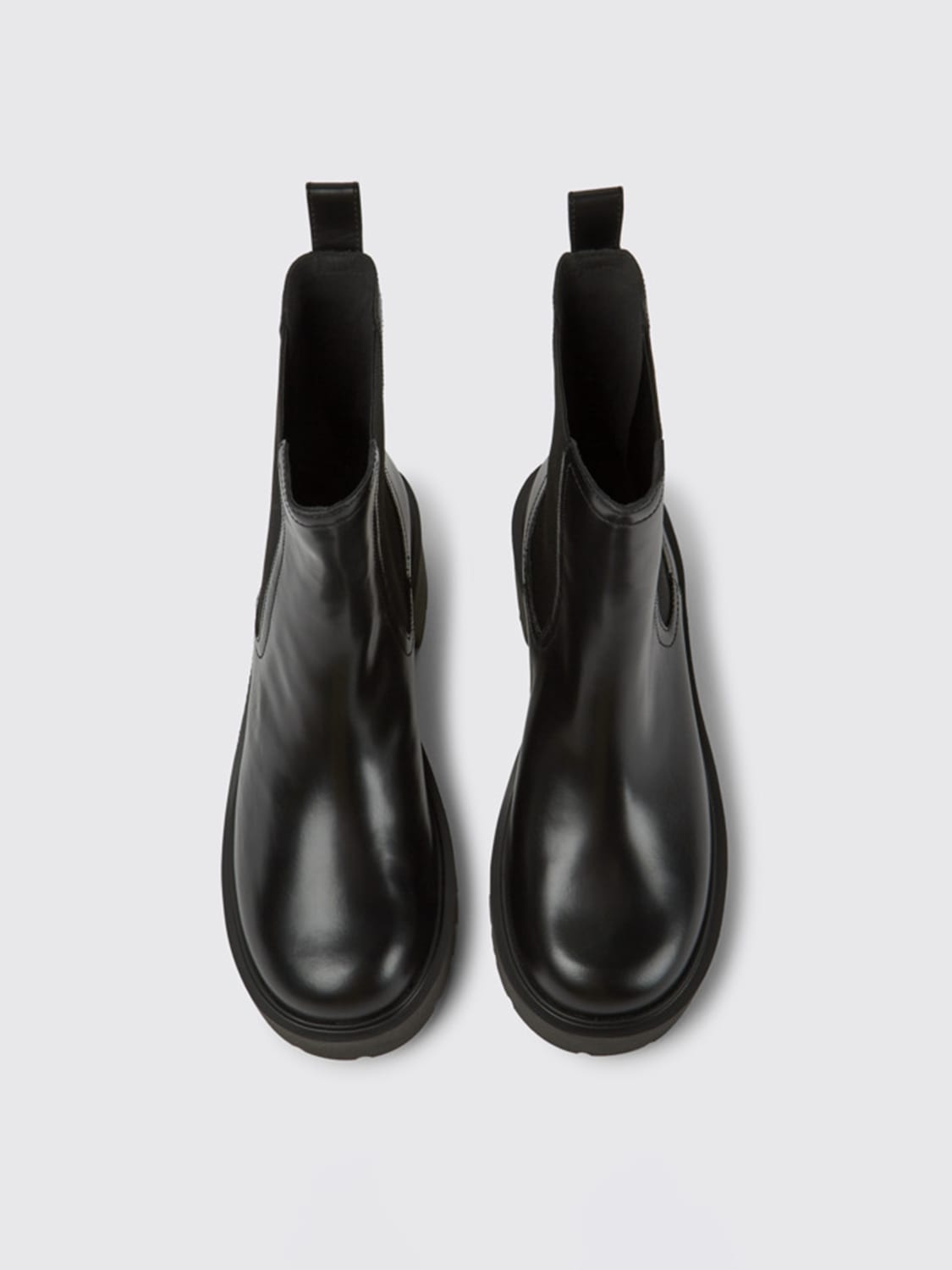 Camper Outlet: Flat booties women - Black | Camper flat