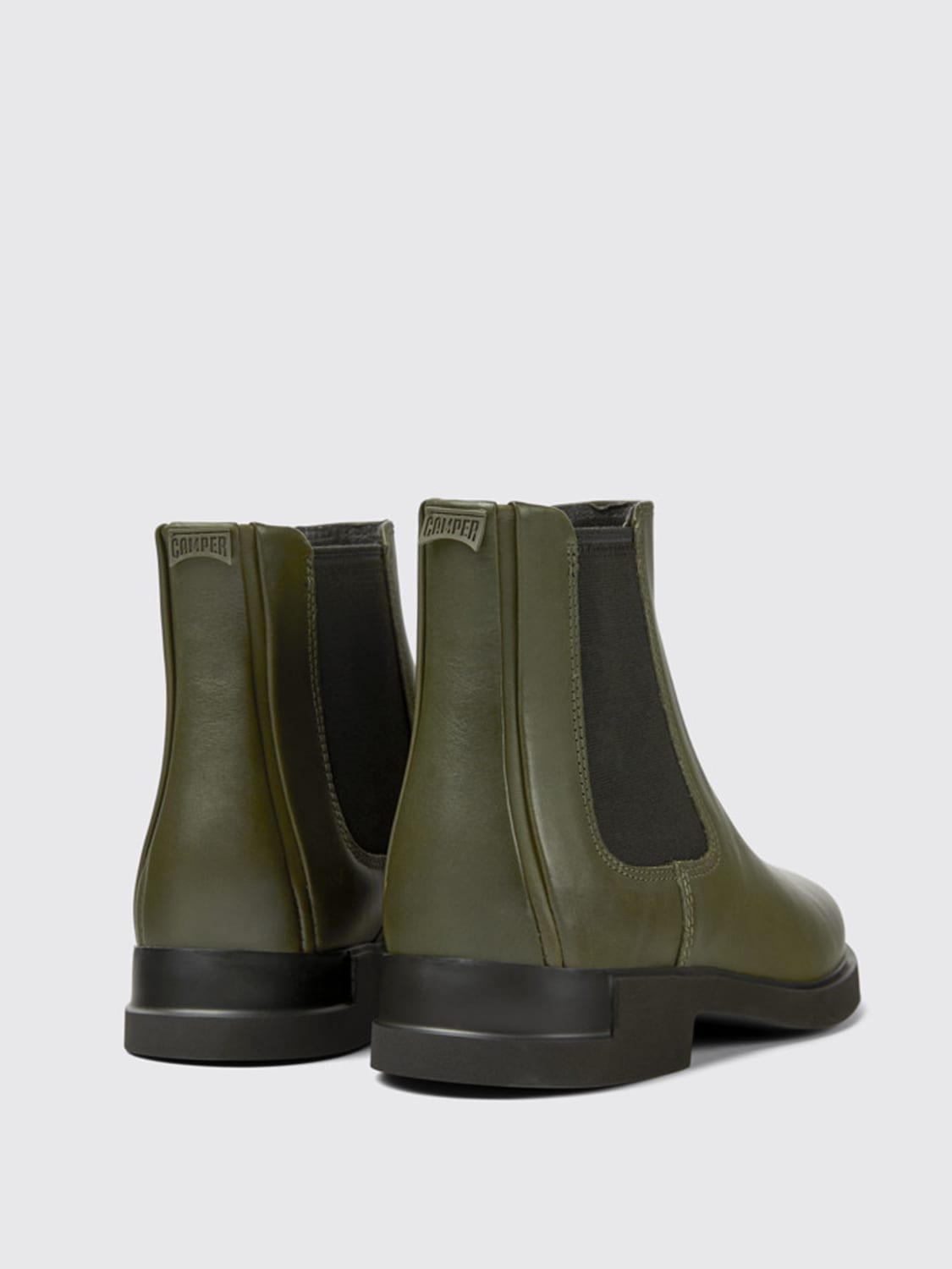 ショートブーツ・ブーティ CAMPER Woman Flat ankle boots Green K400299-019 IMAN 0 Brutus Green Ankle Boots for Women - Spring/Summer