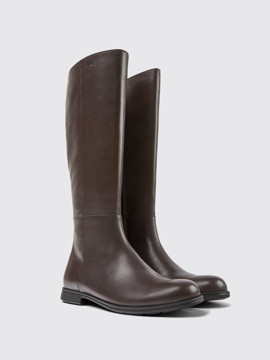 CAMPER BOOTS: Flat booties women Camper, Brown - Img 2