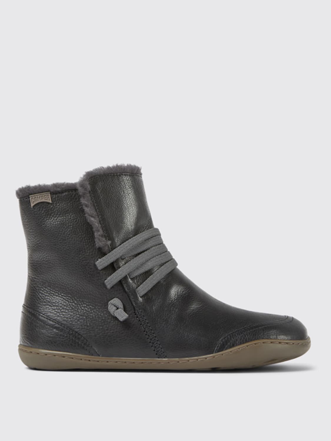 ショートブーツ・ブーティ CAMPER Woman Flat ankle boots Black K400505-001 PEU Camper Outlet: Flat booties women - Black | Camper flat