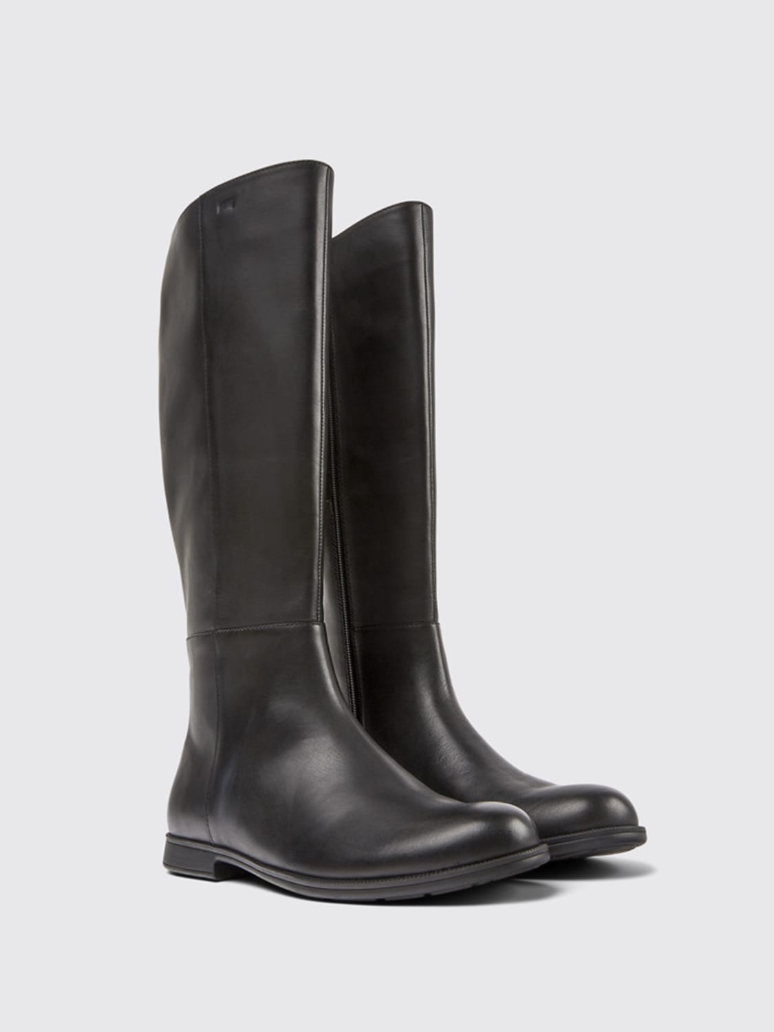 CAMPER BOOTS: Flat booties women Camper, Black - Img 2