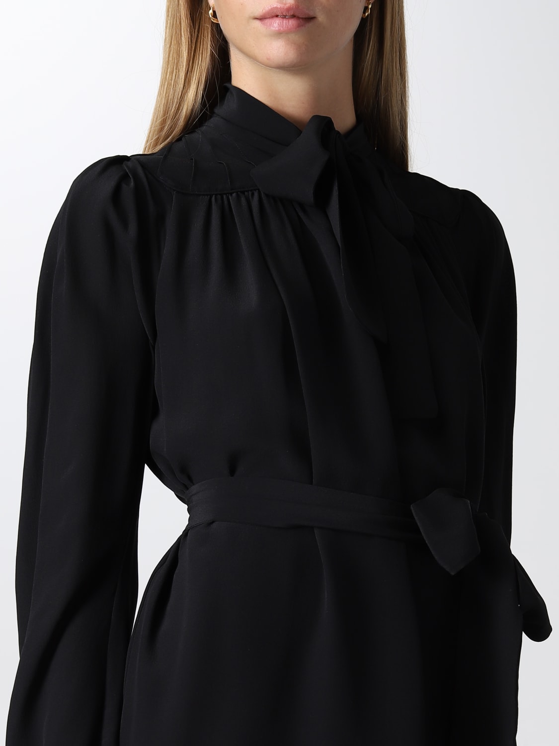 DSQUARED2 ABITO: Abito mini Dsquared2 in seta, Nero - Img 3