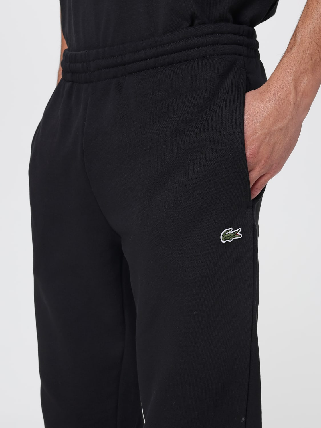 LACOSTE PANTS: Pants men Lacoste, Black - Img 3