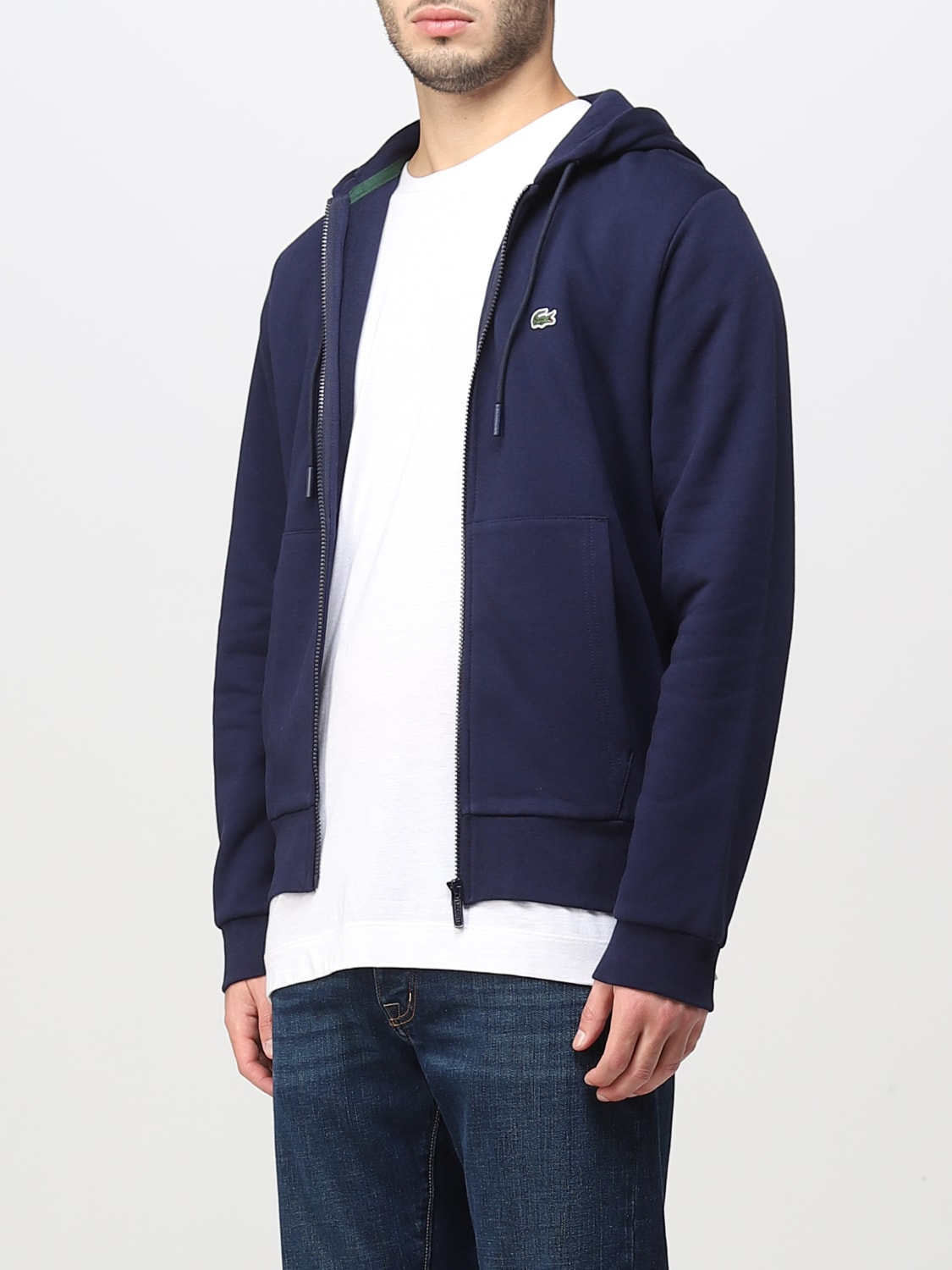 LACOSTE SWEATSHIRT: Sweater men Lacoste, Blue - Img 3