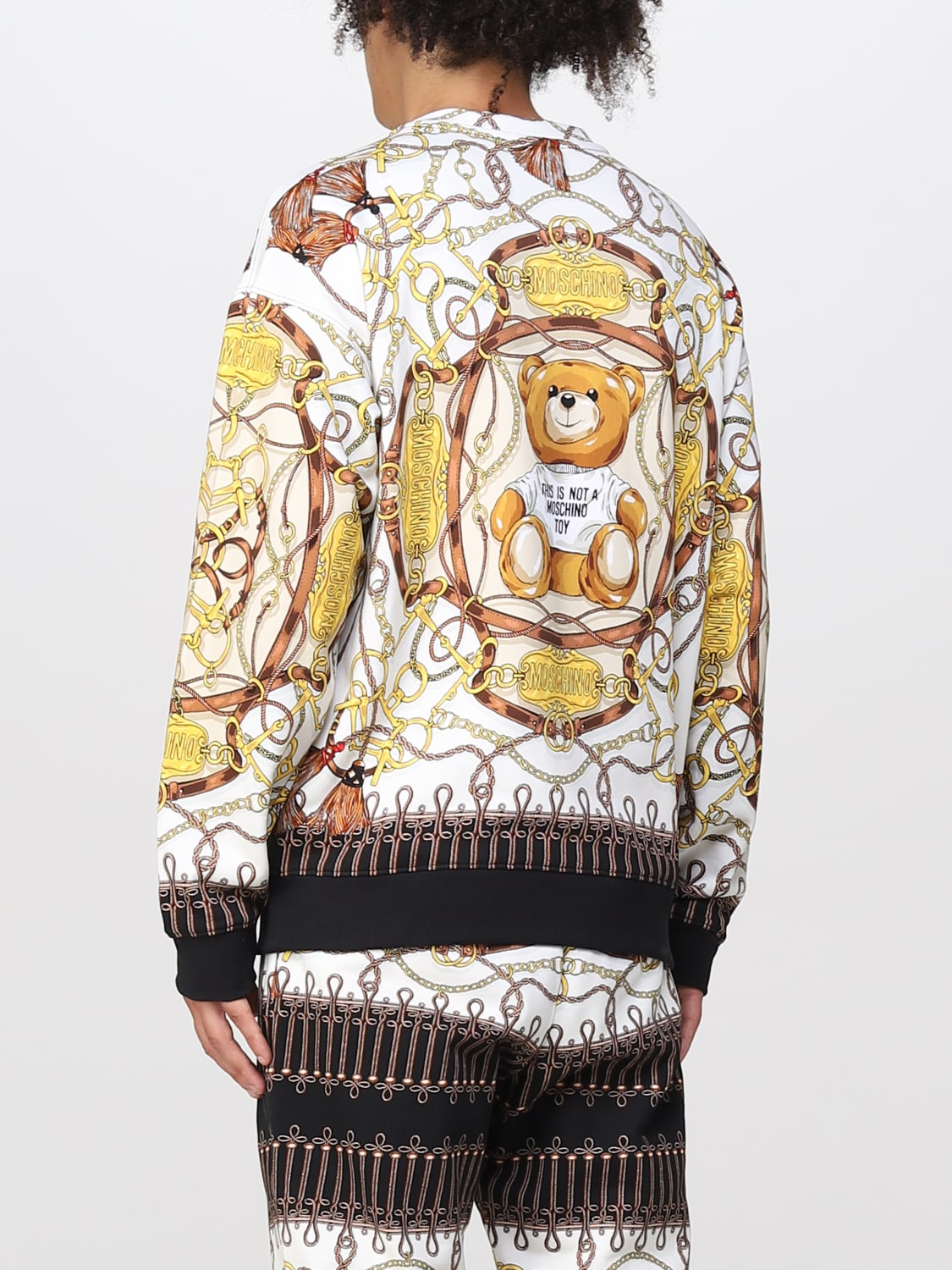 MOSCHINO COUTURE: sweatshirt with Teddy print - Ivory | Moschino