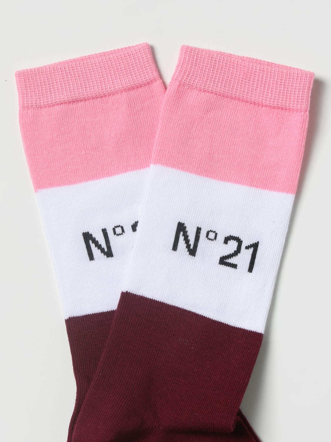 N° 21 CHAUSSETTES FILLE: Chaussettes fille enfant N° 21, Rose - Img 2