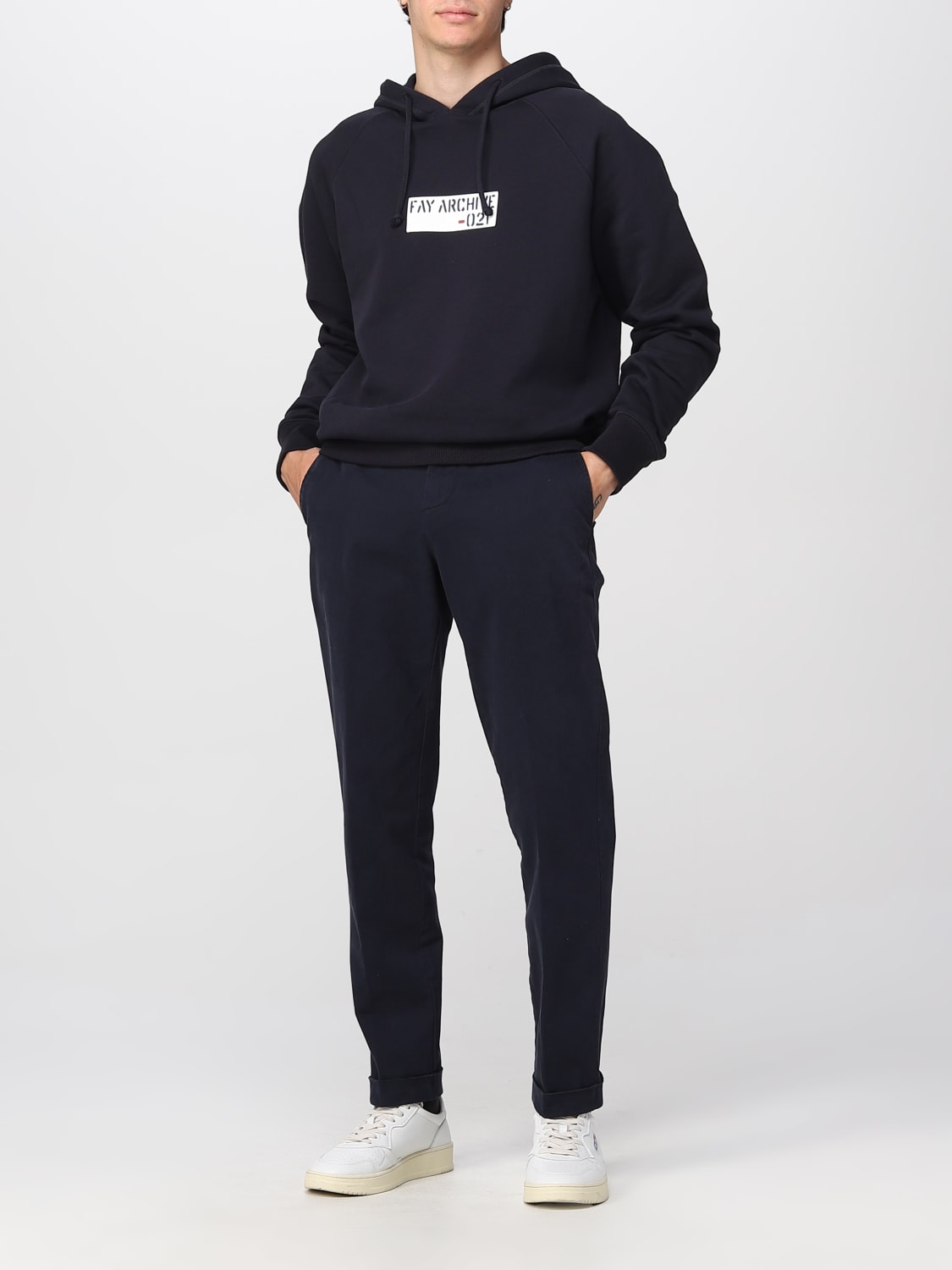 FAY PANTS: Pants men Fay, Blue 2 - Img 2