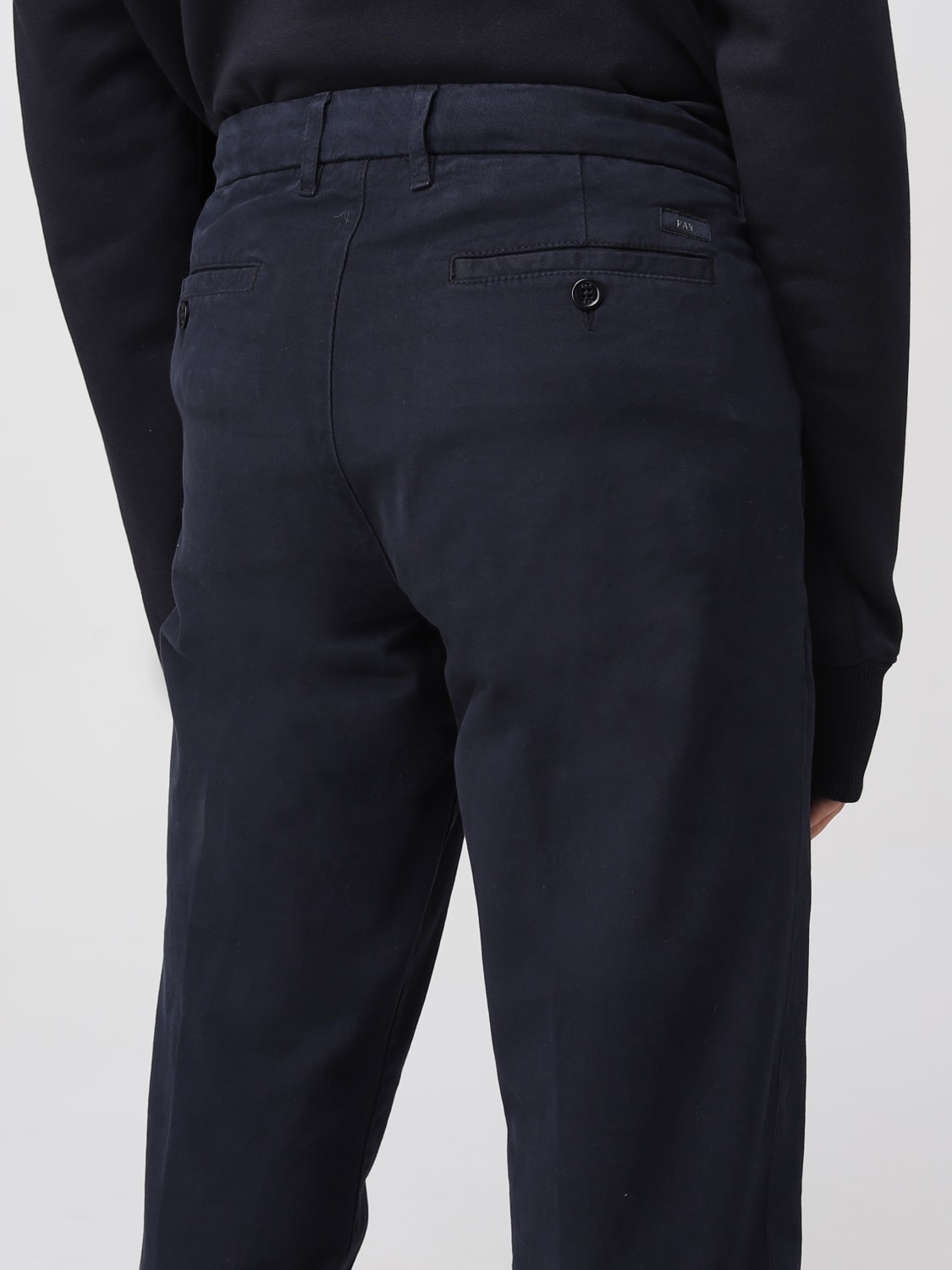 FAY PANTS: Pants men Fay, Blue 2 - Img 4