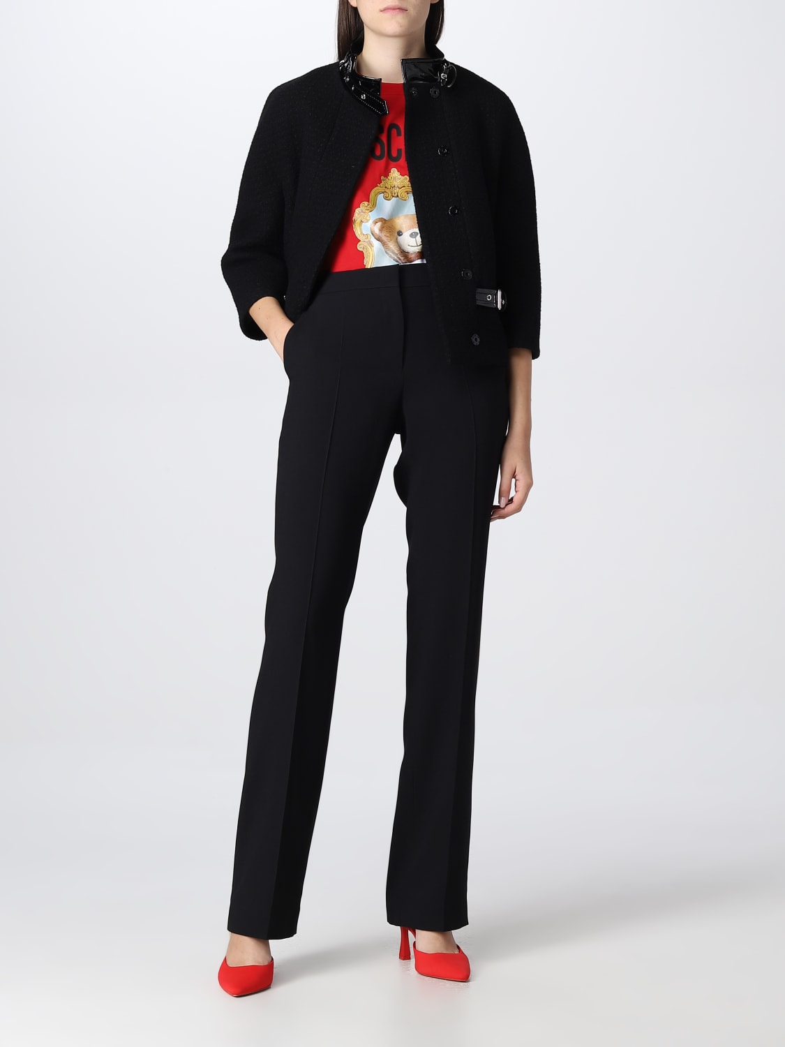 ジャケット MOSCHINO COUTURE Woman Jacket Black 05015519 1555 Moschino Couture Outlet: Jacket women - Black | Moschino