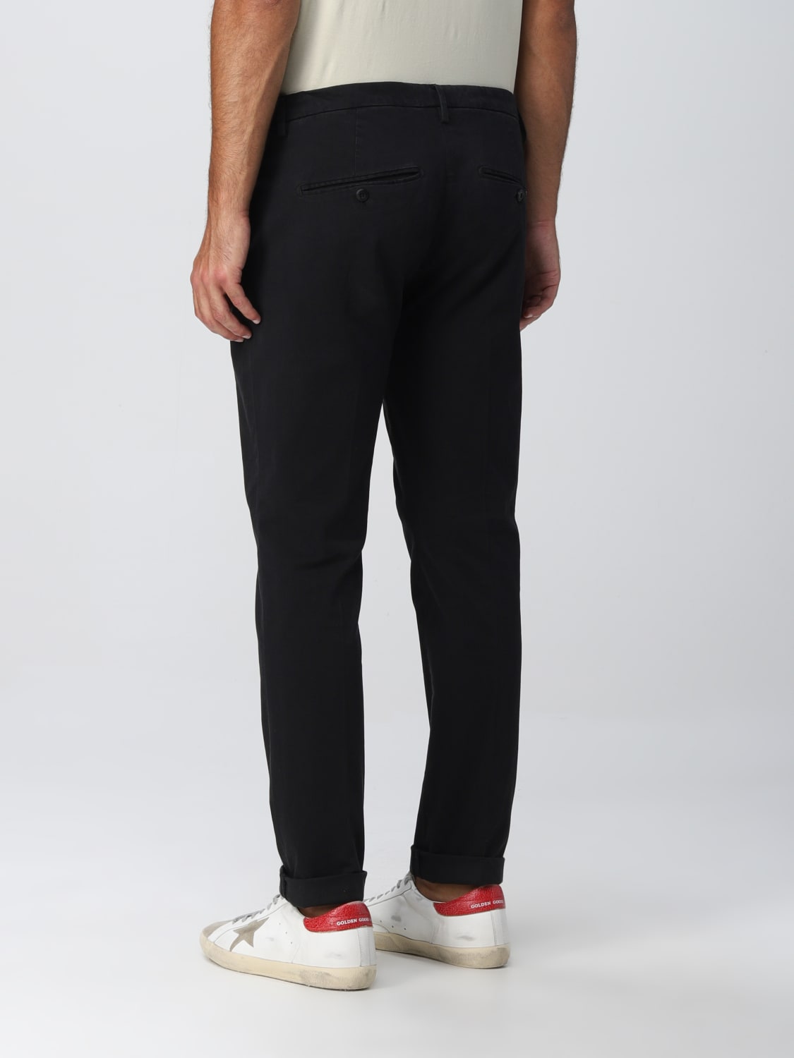 DONDUP PANTALONE: Pantalone Dondup in cotone, Nero - Img 2