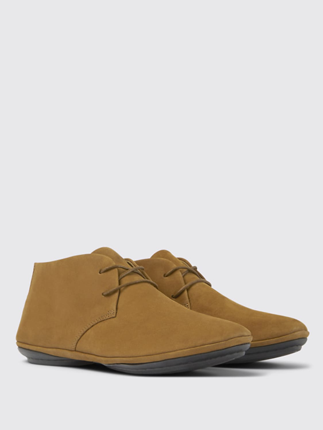 ローファー・オックスフォード CAMPER Woman Oxford shoes Brown K400221-030 RIGHT 0 Camper Outlet: Flat booties women - Brown | Camper oxford